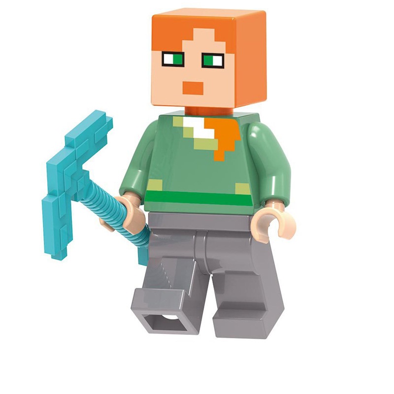 Mini Action Figures My World Pixel Assembly Building Blocks Game Theme Toy Suitable for Themed Party Decorations Kids Festival Gifts