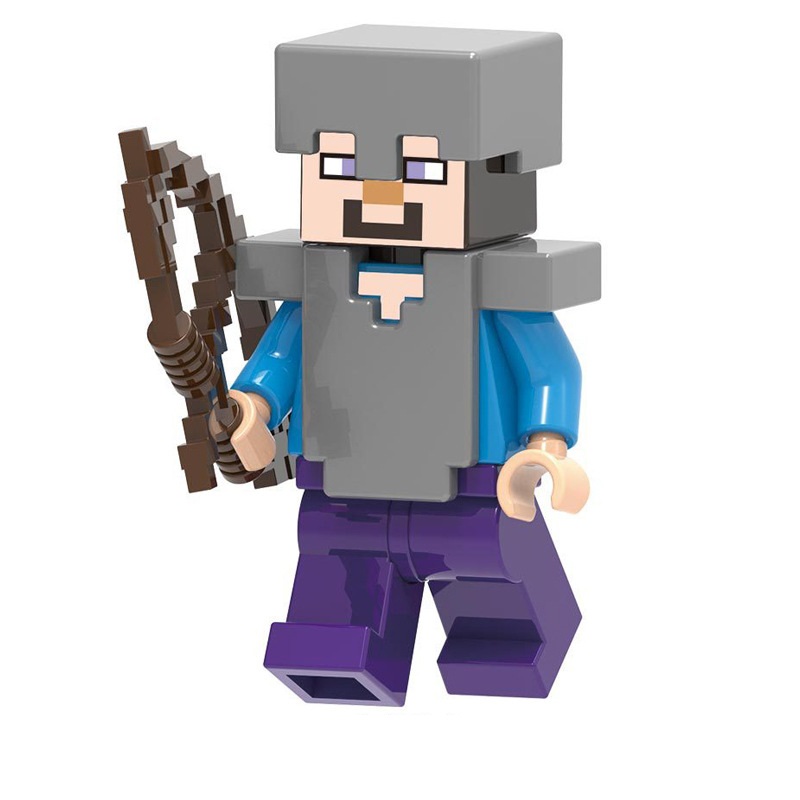 Mini Action Figures My World Pixel Assembly Building Blocks Game Theme Toy Suitable for Themed Party Decorations Kids Festival Gifts