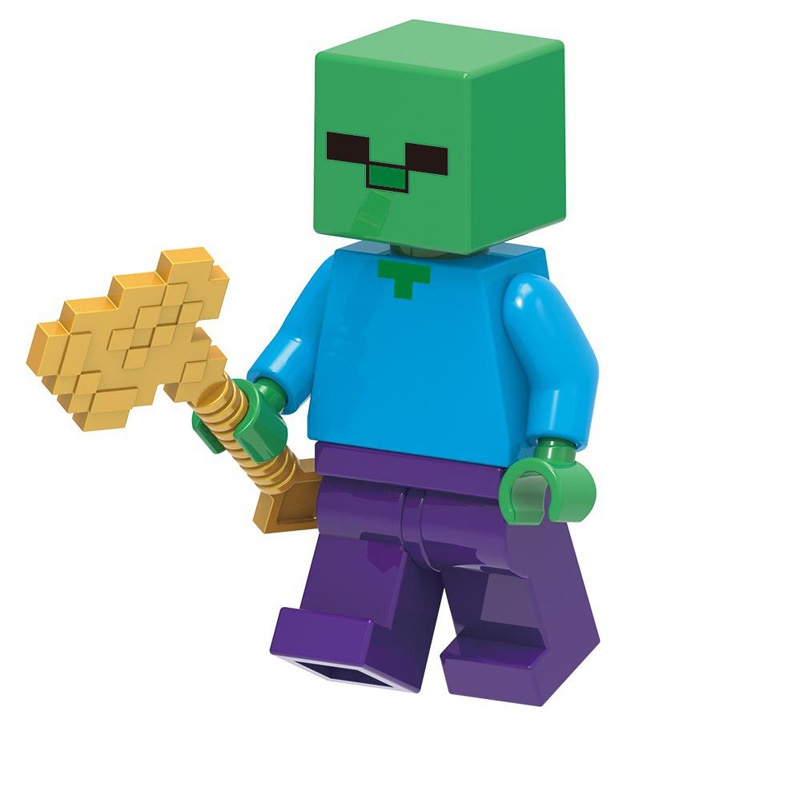 Mini Action Figures My World Pixel Assembly Building Blocks Game Theme Toy Suitable for Themed Party Decorations Kids Festival Gifts