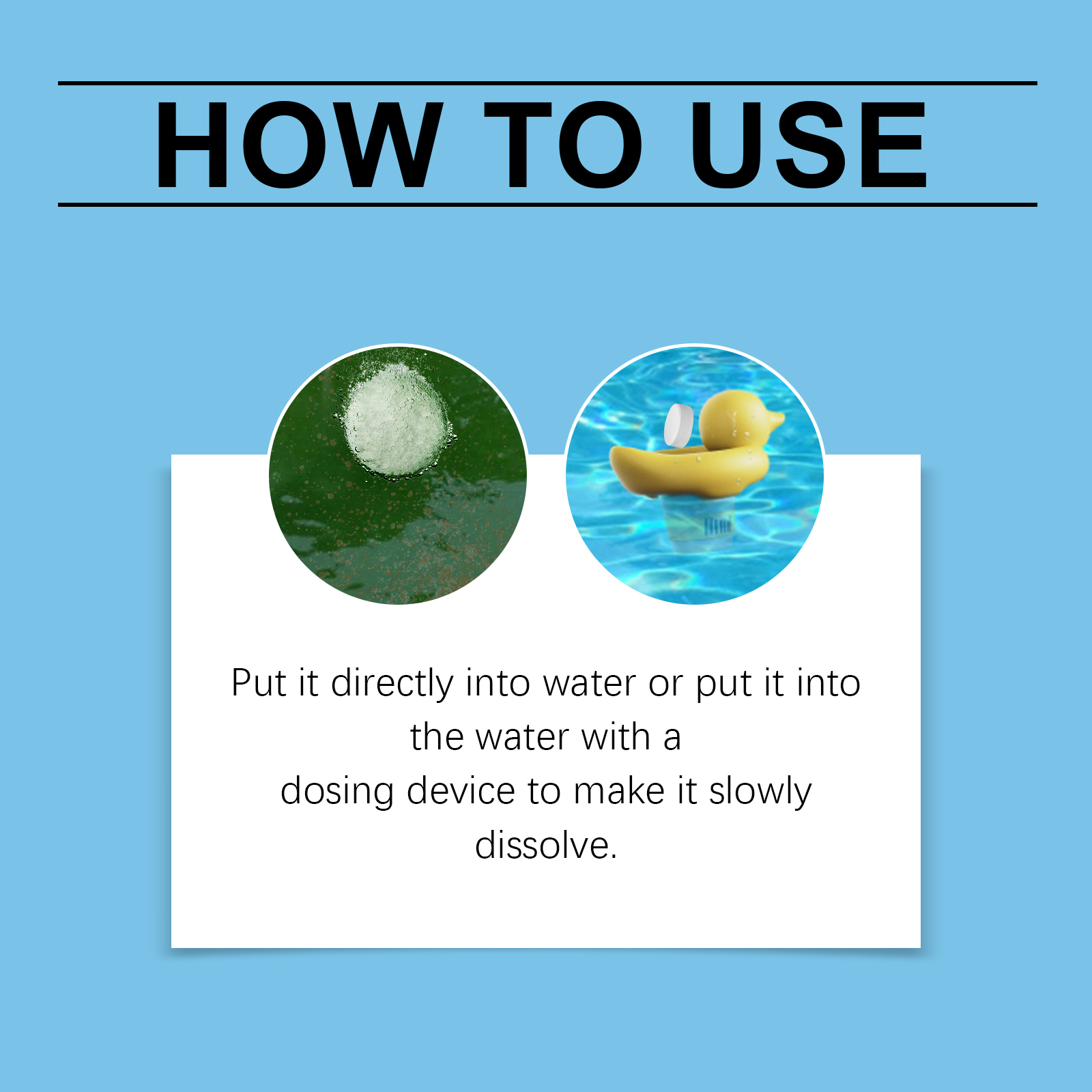 Swimming Pool Water Purifier Tablets Multi Function Cleaning for Sparkling Clear Pool Water Maintenance&