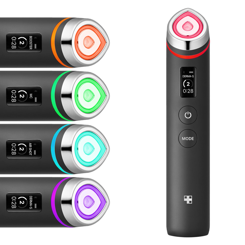 Medicube Age-R Booster Pro Total Care LED Indication Device for Enhanced Absorption Radiance Elasticity Facial Contouring and Pore Care with 4 Modes