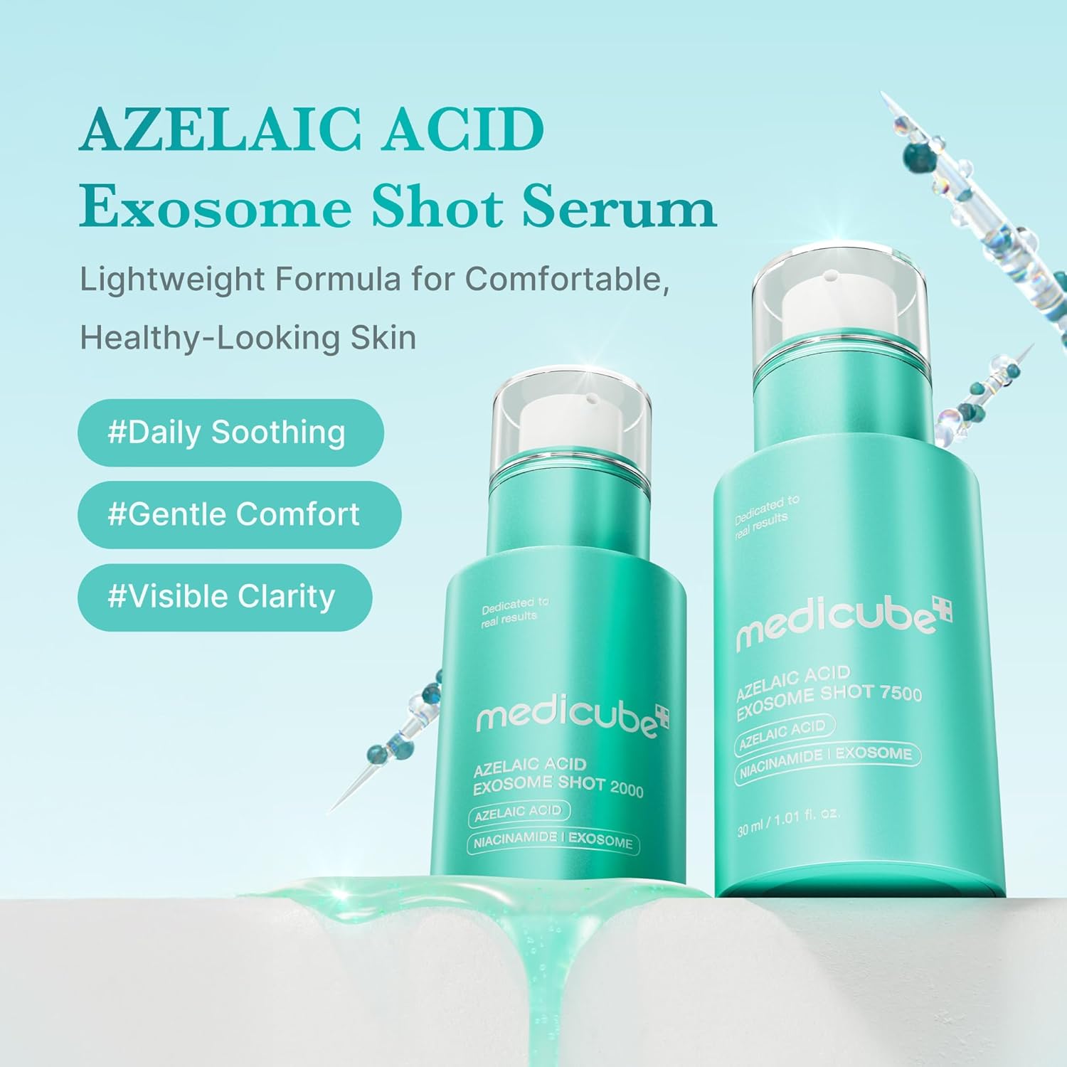 medicube Azelaic Acid Exosome Shot Serum 2000 Calm Redness Dryness While Refining Uneven Texture After Spot Care Azelaic Acid Niacinamide Korean Skincare 30ml