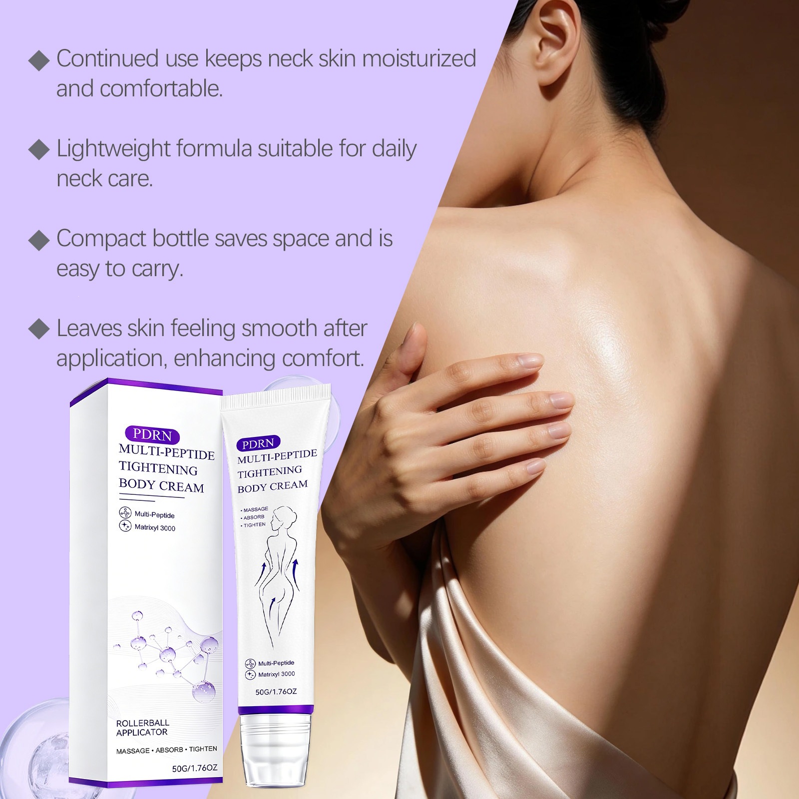 Body Roller Cream For Deep Moisturizing Nourishing And Skin Softening Daily Massage Care Treatment