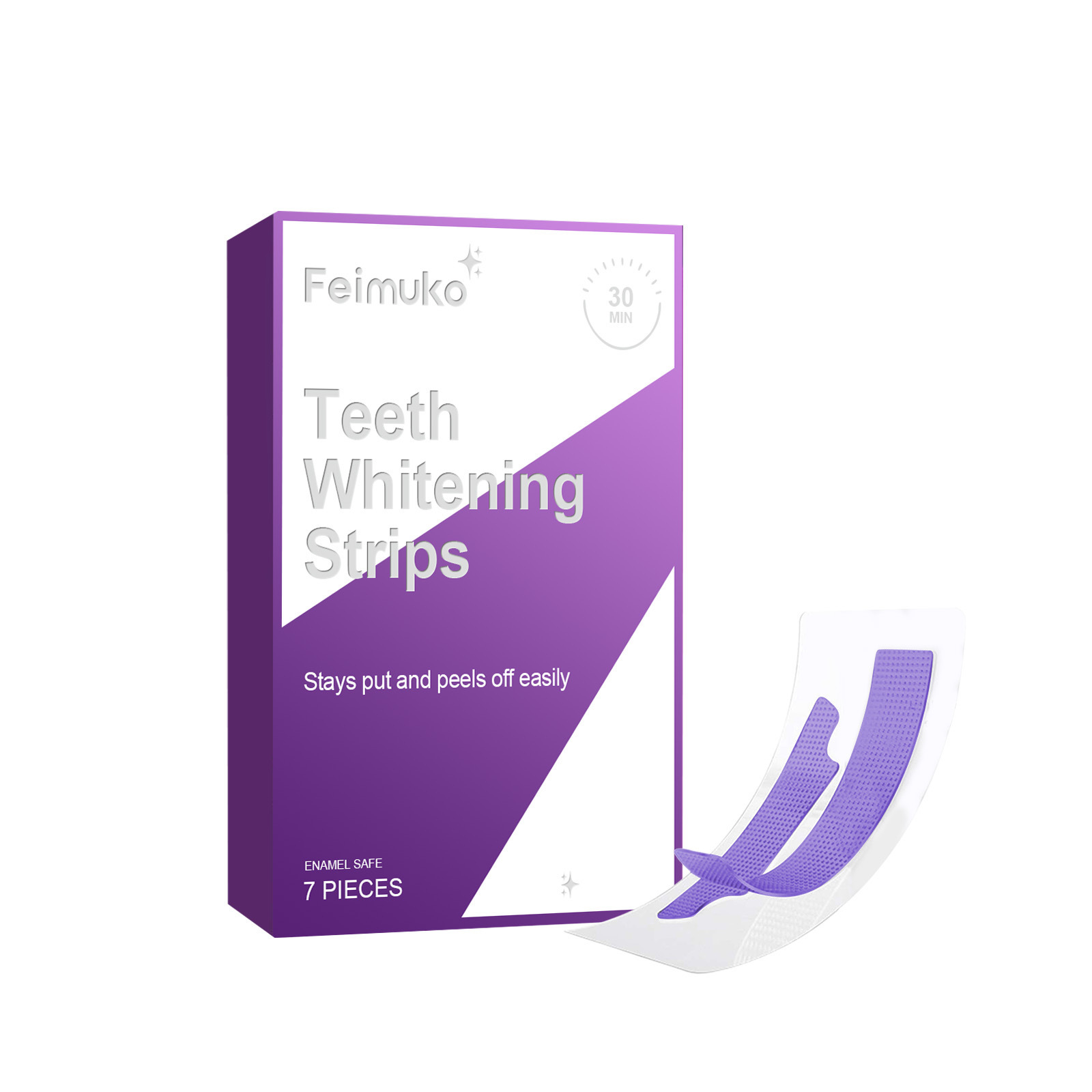  Purple Brightening Teeth Whitening Strips For Gentle Stain Removal And Daily Oral Care Treatment