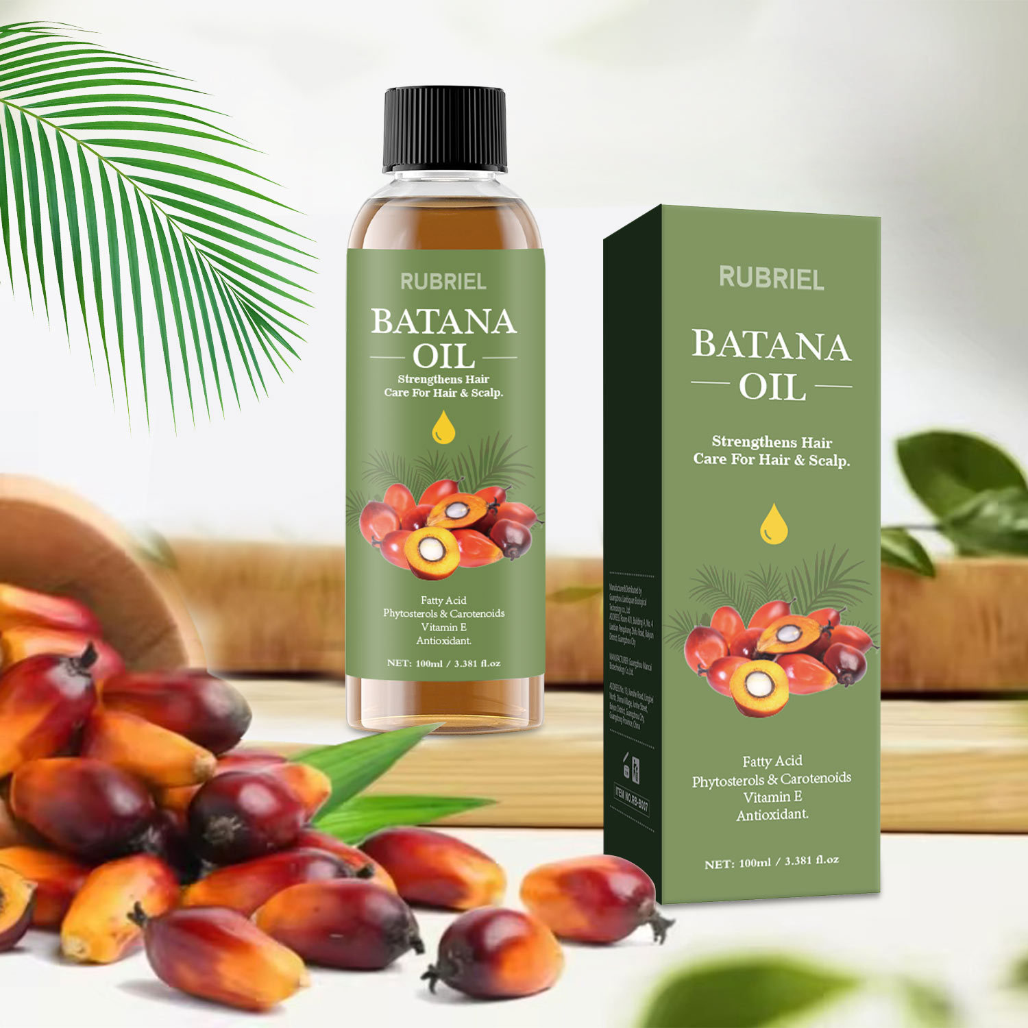 Batana Hair Oil Moisturizing Strengthening Anti Hair Loss For Thicker Fuller Hair Daily Scalp And Strand Care 100ml