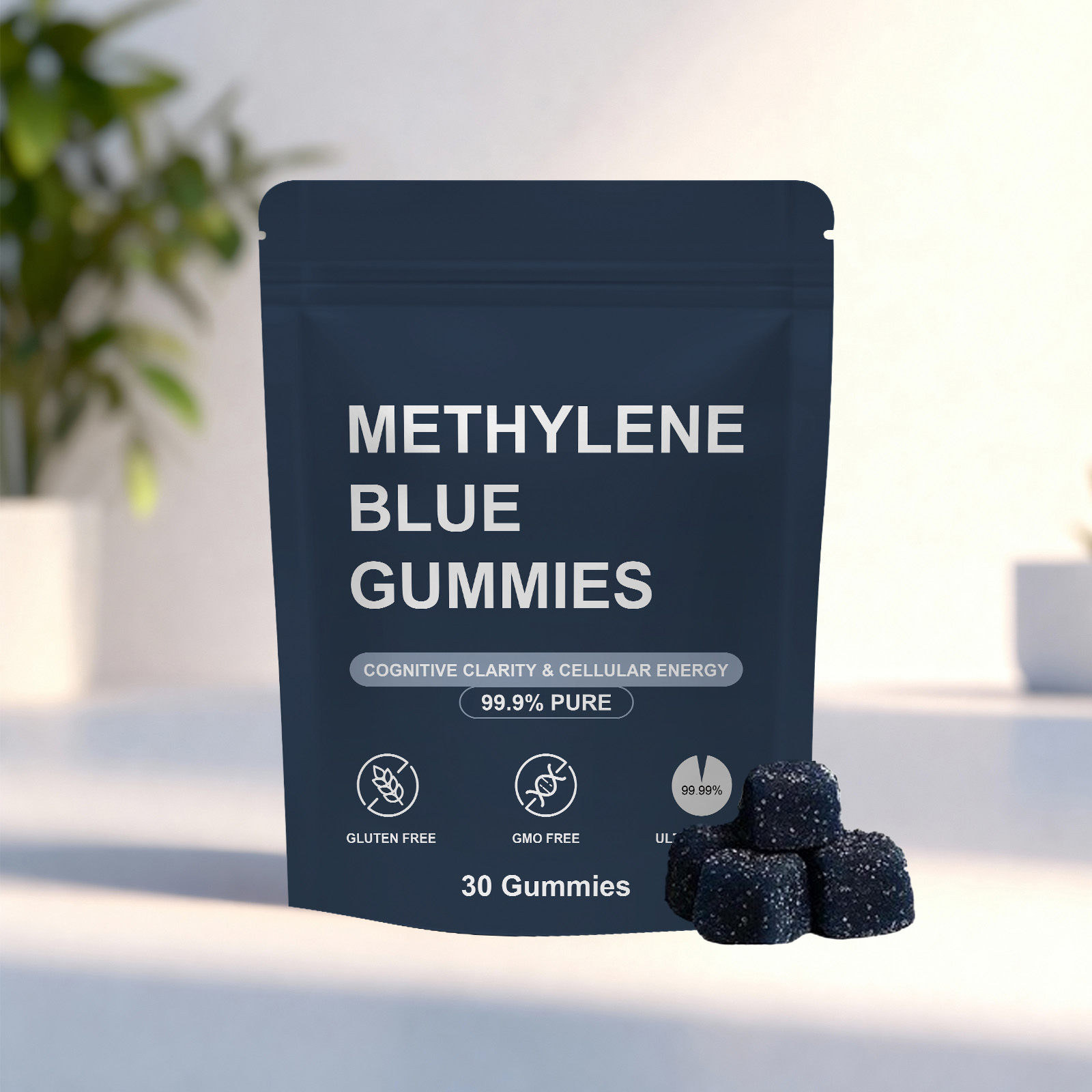 Methylene Blue Vitality Support Gummies Daily Mild Formula Nurture Body Slim Boost Energy For Daily Oral Intake