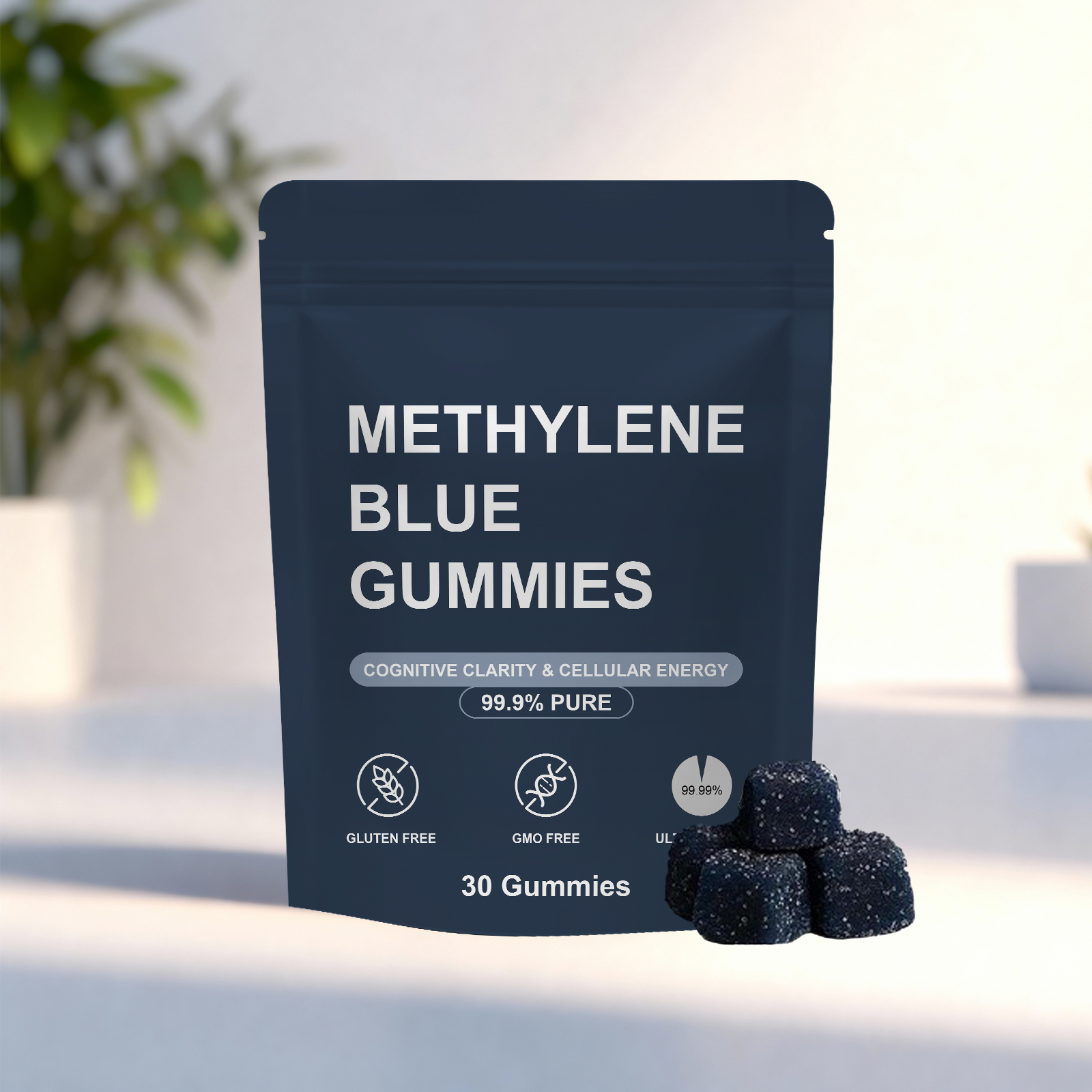 Methylene Blue Vitality Support Gummies Daily Mild Formula Nurture Body Slim Boost Energy For Daily Oral Intake