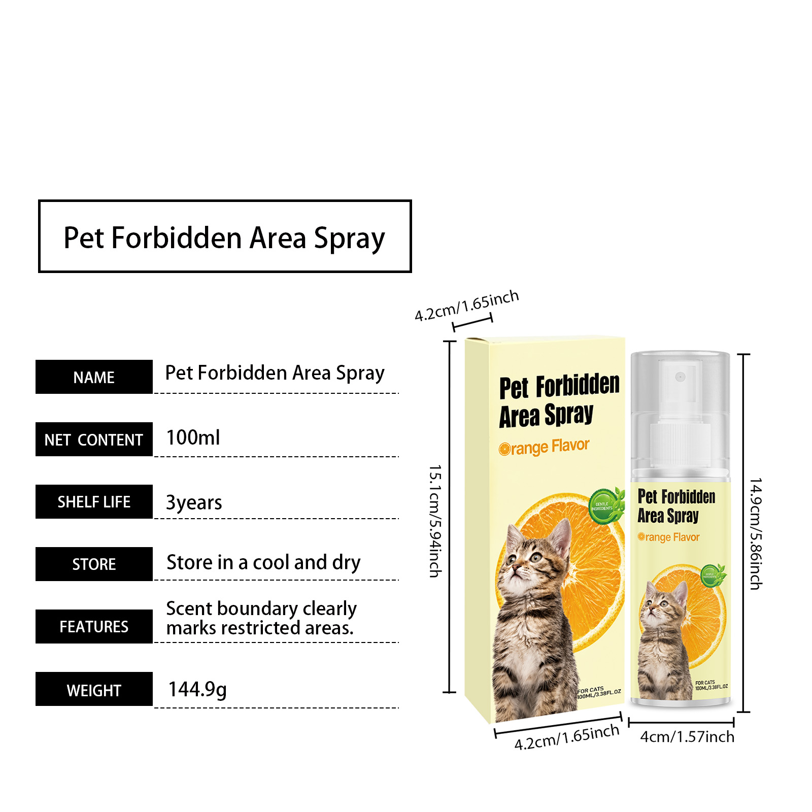 Pet Boundary Spray Portable Training Special Household Stop Cats Pee On Bed Scratch All Kinds Furniture
