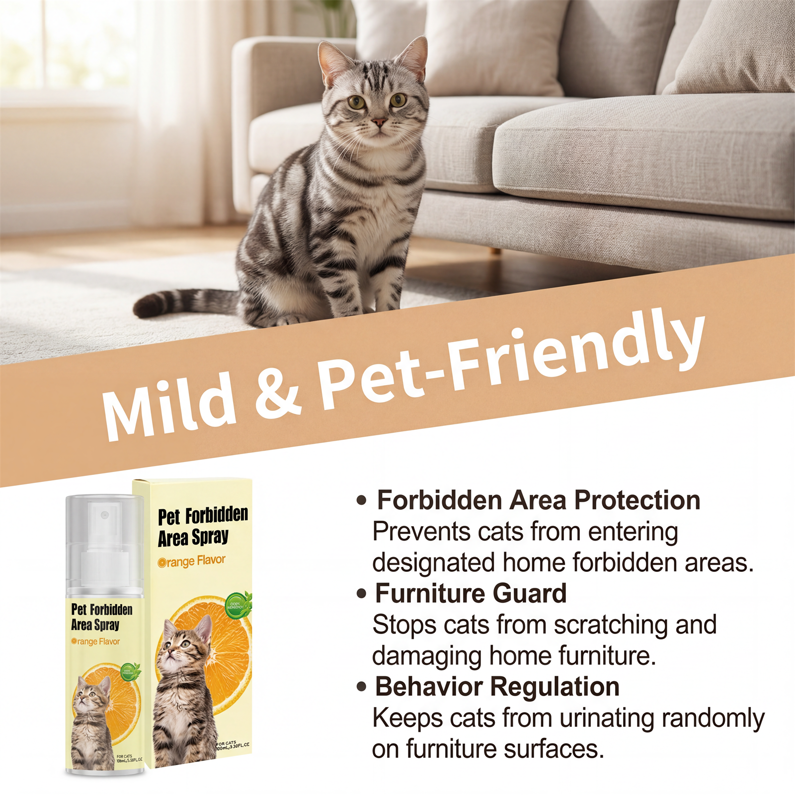 Pet Boundary Spray Portable Training Special Household Stop Cats Pee On Bed Scratch All Kinds Furniture