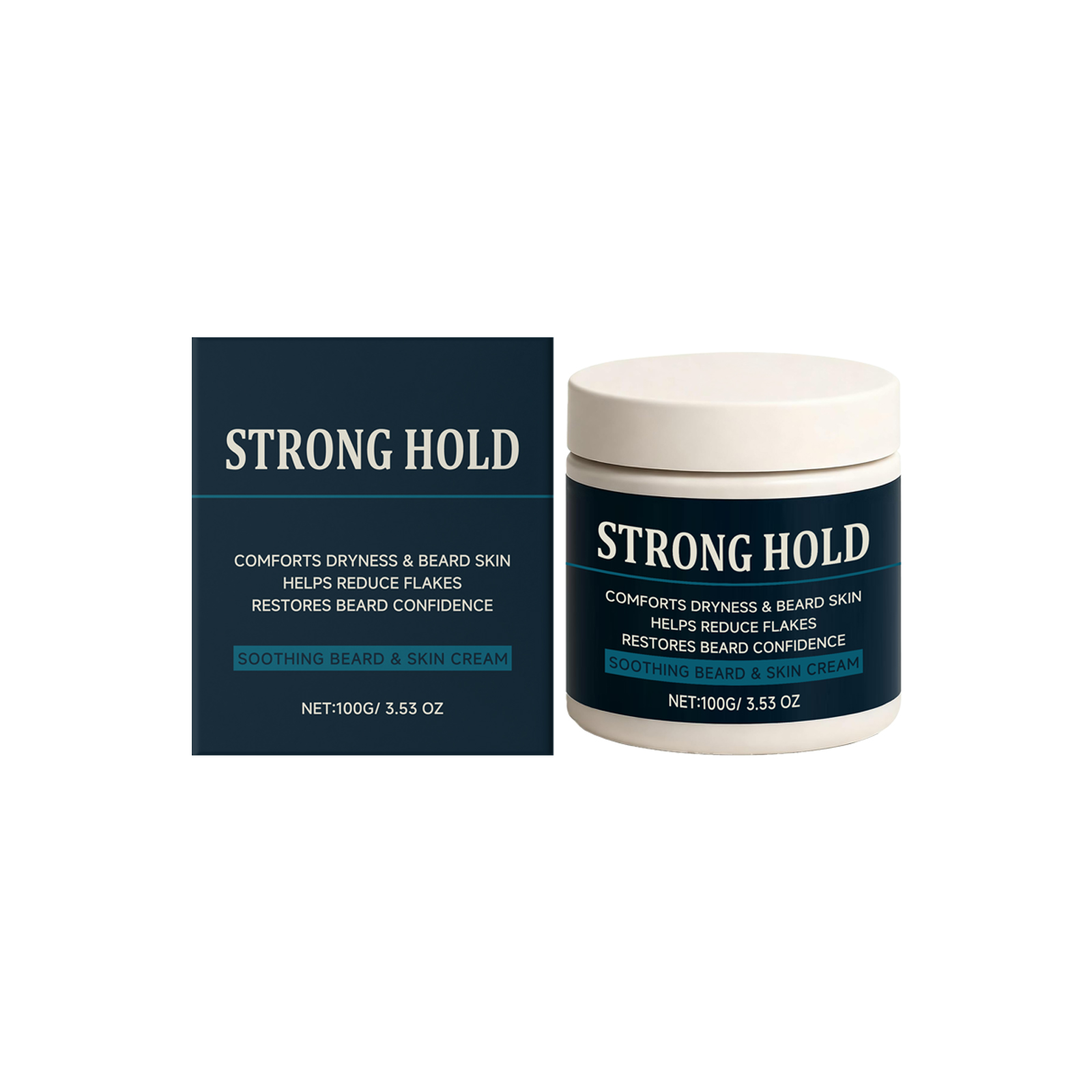 Men Beard Moisturizing Cream Soft Touch Refreshing Hydrating Non Greasy Easy Manage Smooth Stylish Daily Care Maintenance