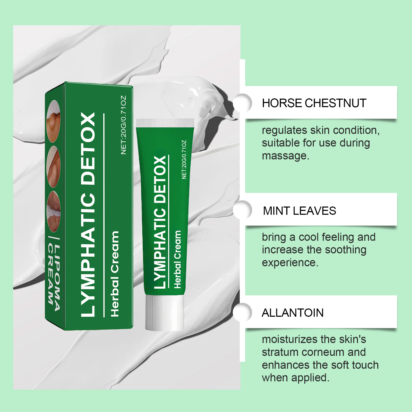 Herbal Body Care Cream Mild Gentle Hydrating Comfort Daily External Massage Skin Protection