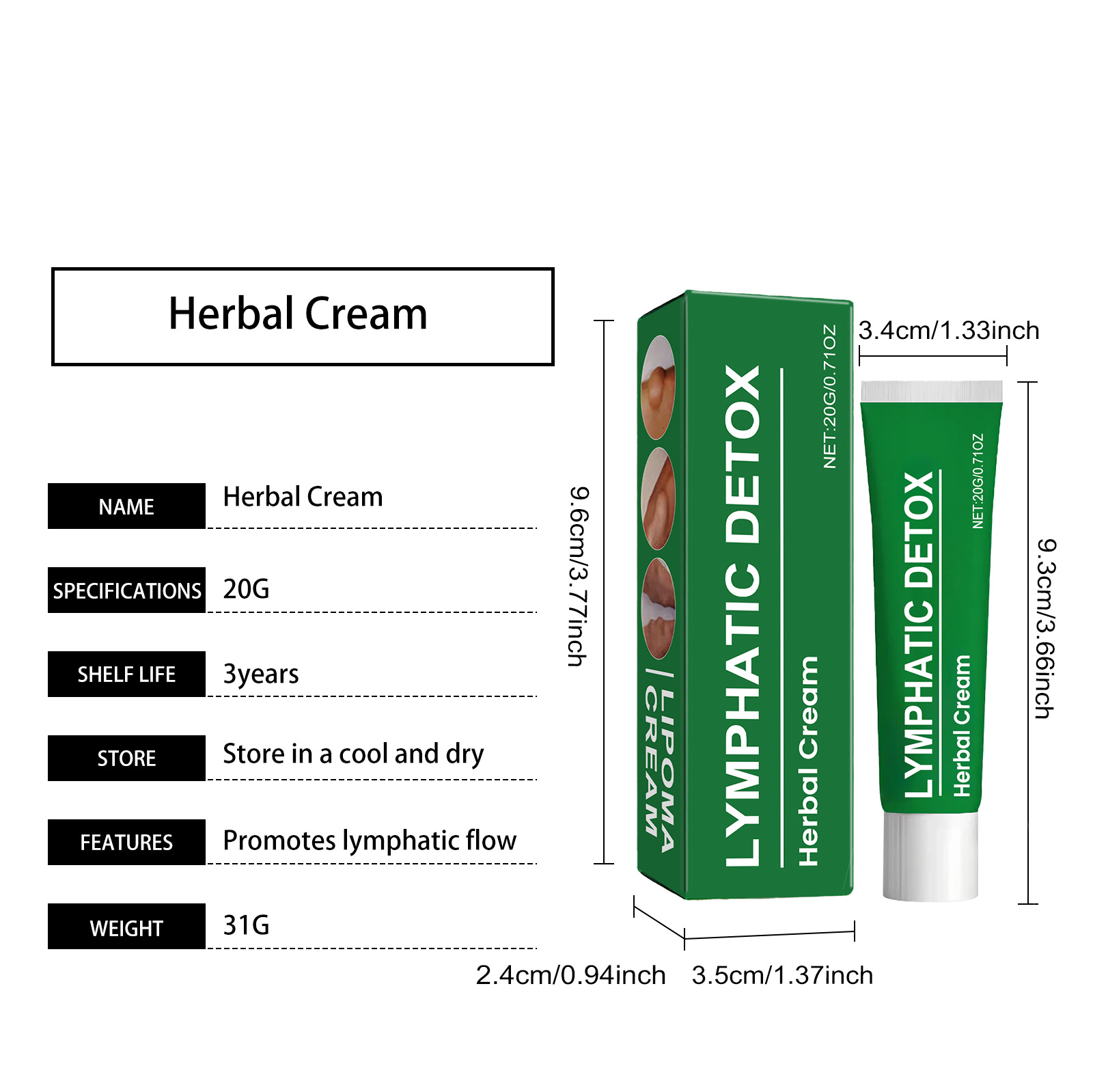 Herbal Body Care Cream Mild Gentle Hydrating Comfort Daily External Massage Skin Protection