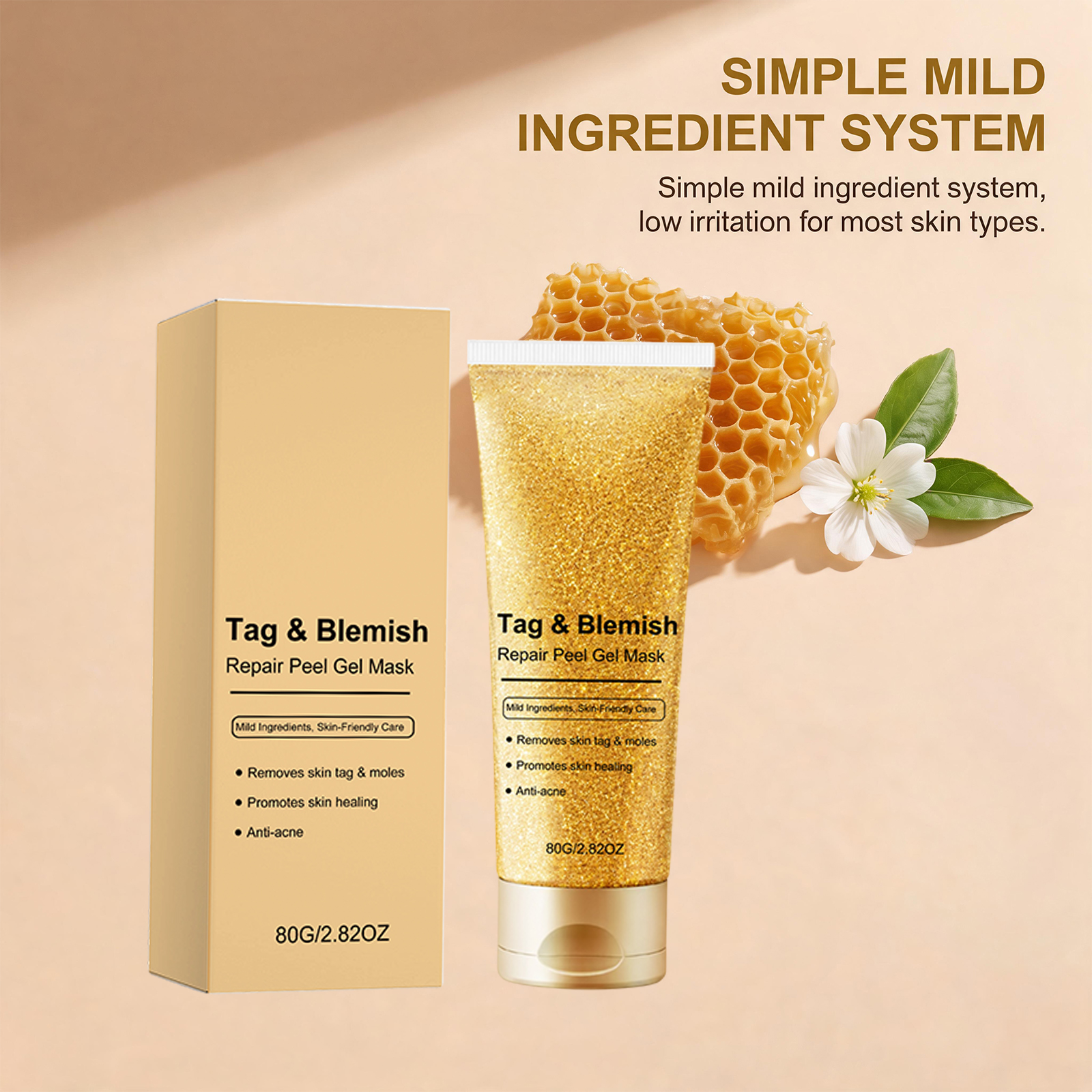 Exfoliating Smear Mask Mild Nourishing Hydrating Moisturizing Delicate Cleansing Facial Skin Care Treatment