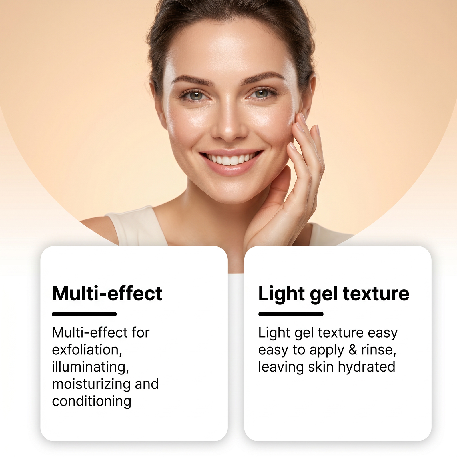 Exfoliating Smear Mask Mild Nourishing Hydrating Moisturizing Delicate Cleansing Facial Skin Care Treatment