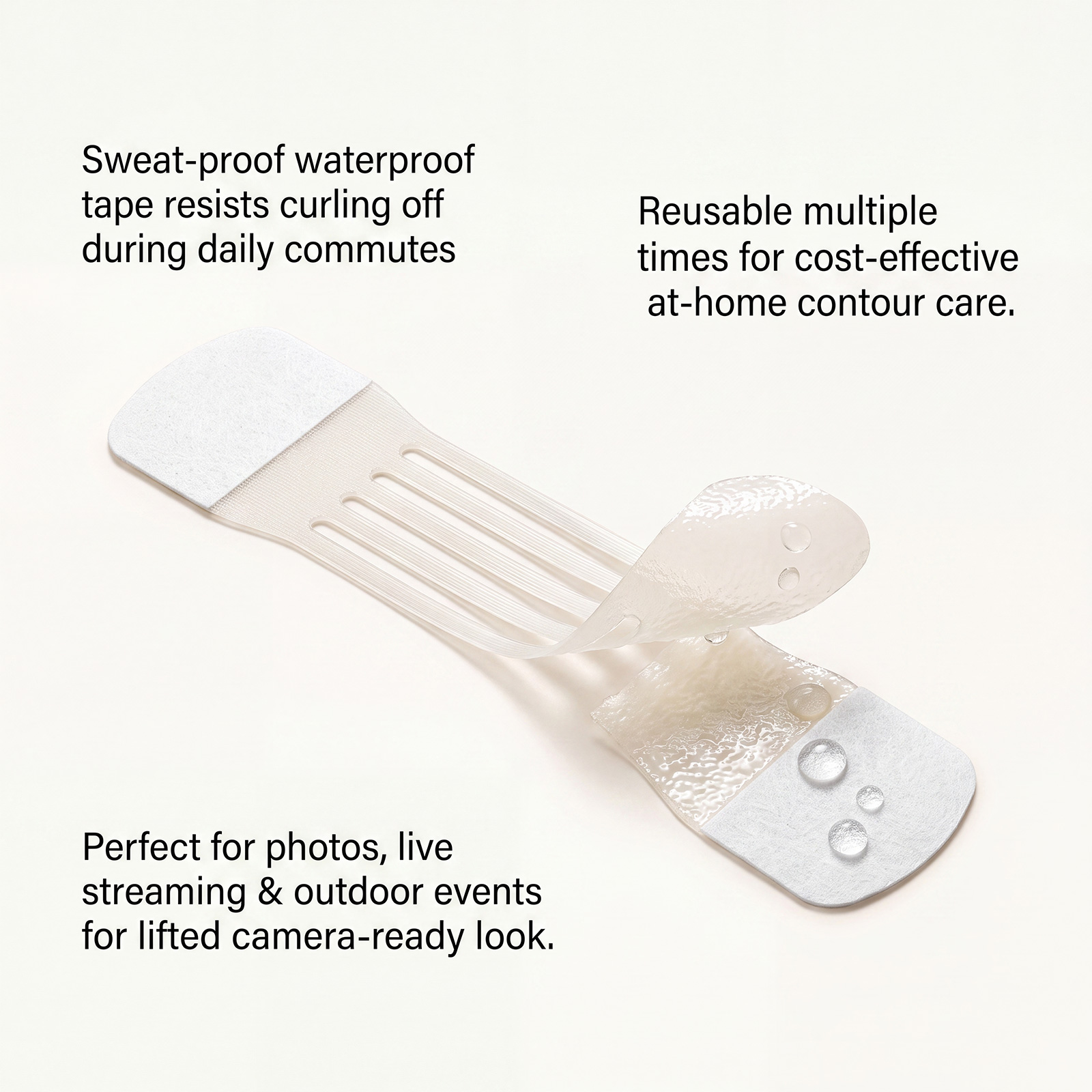 Neck Care Patch Soft Skin Friendly Adjustable Fit Smooth Hydrate Fit Neck Face Contour Protect Skin