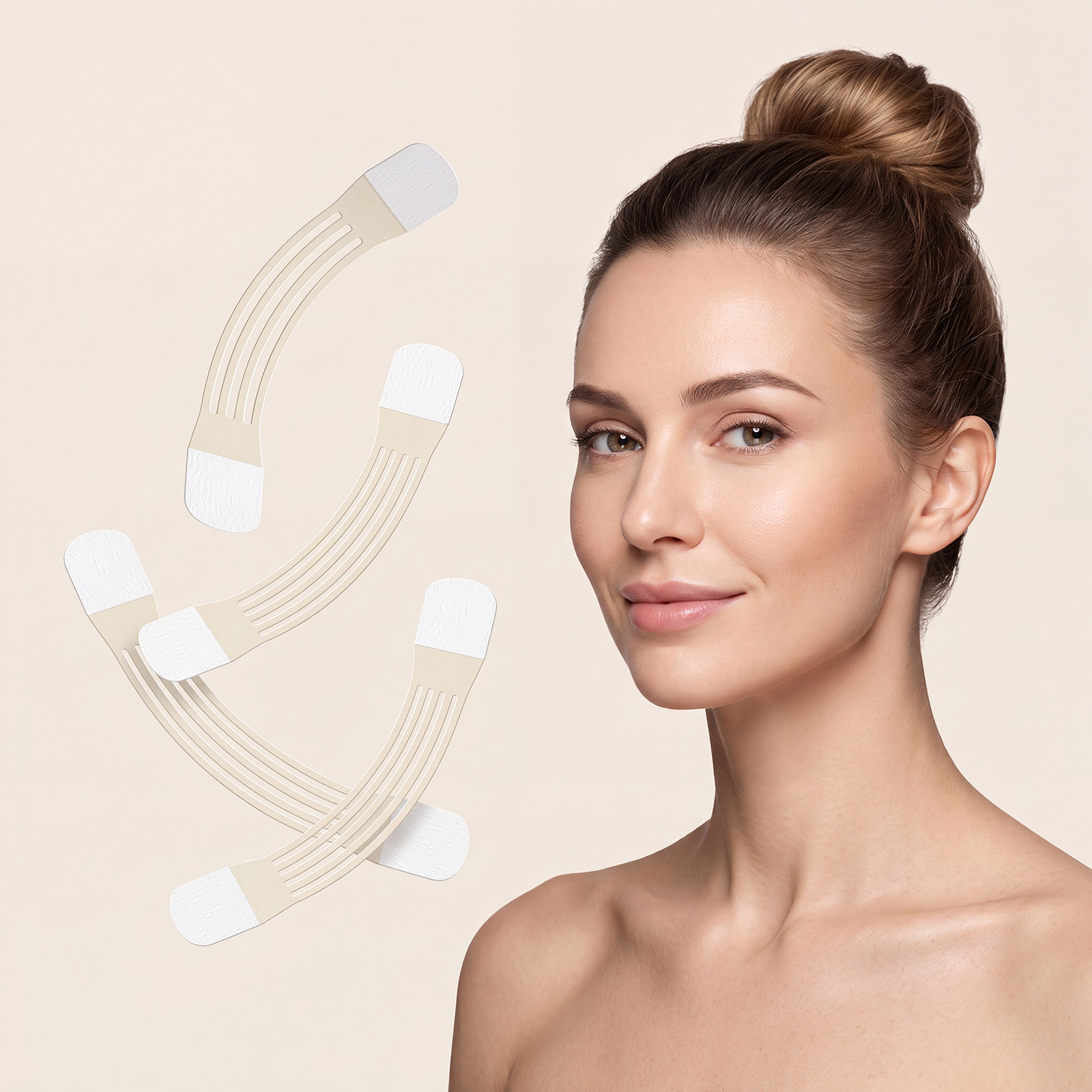 Neck Care Patch Soft Skin Friendly Adjustable Fit Smooth Hydrate Fit Neck Face Contour Protect Skin