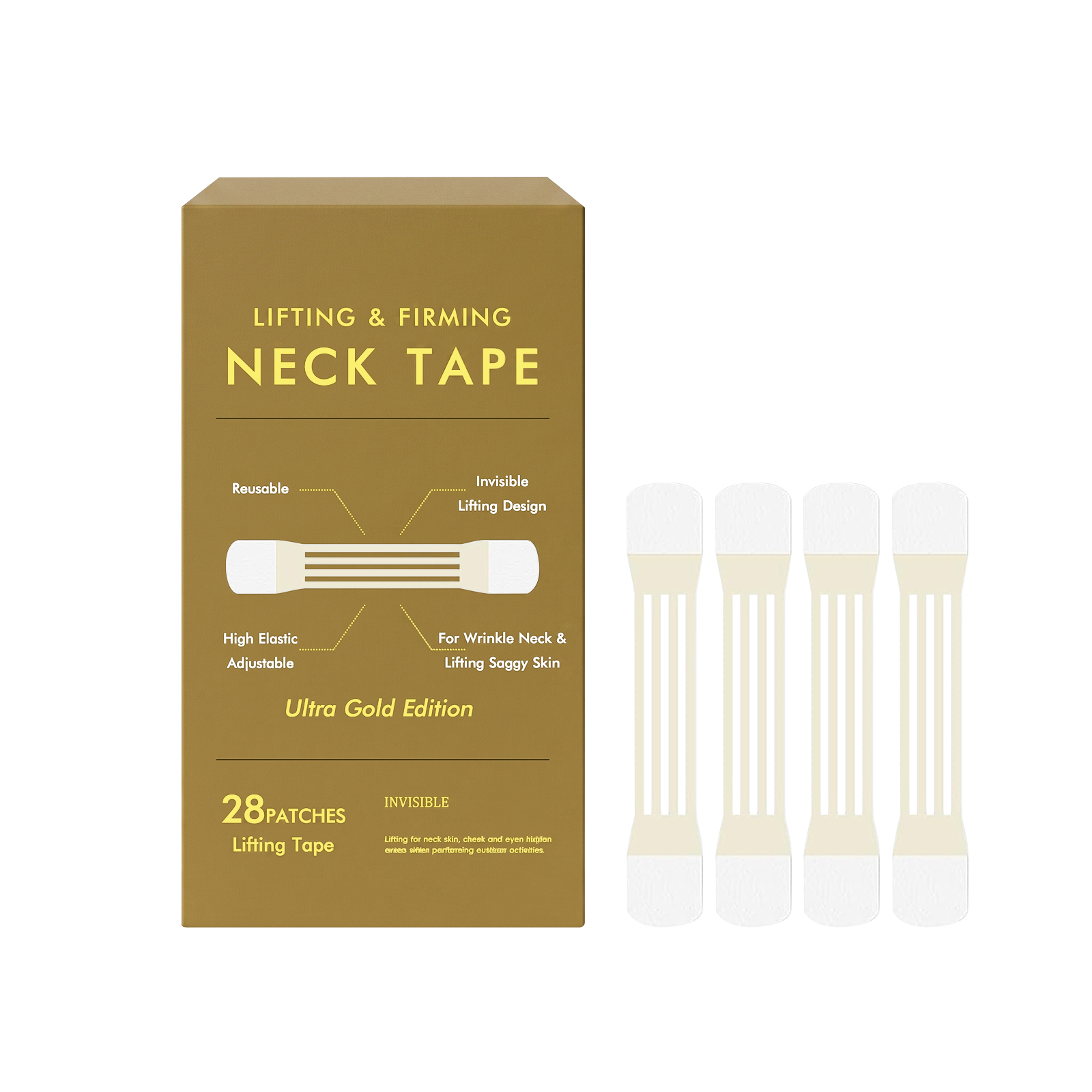 Neck Care Patch Soft Skin Friendly Adjustable Fit Smooth Hydrate Fit Neck Face Contour Protect Skin