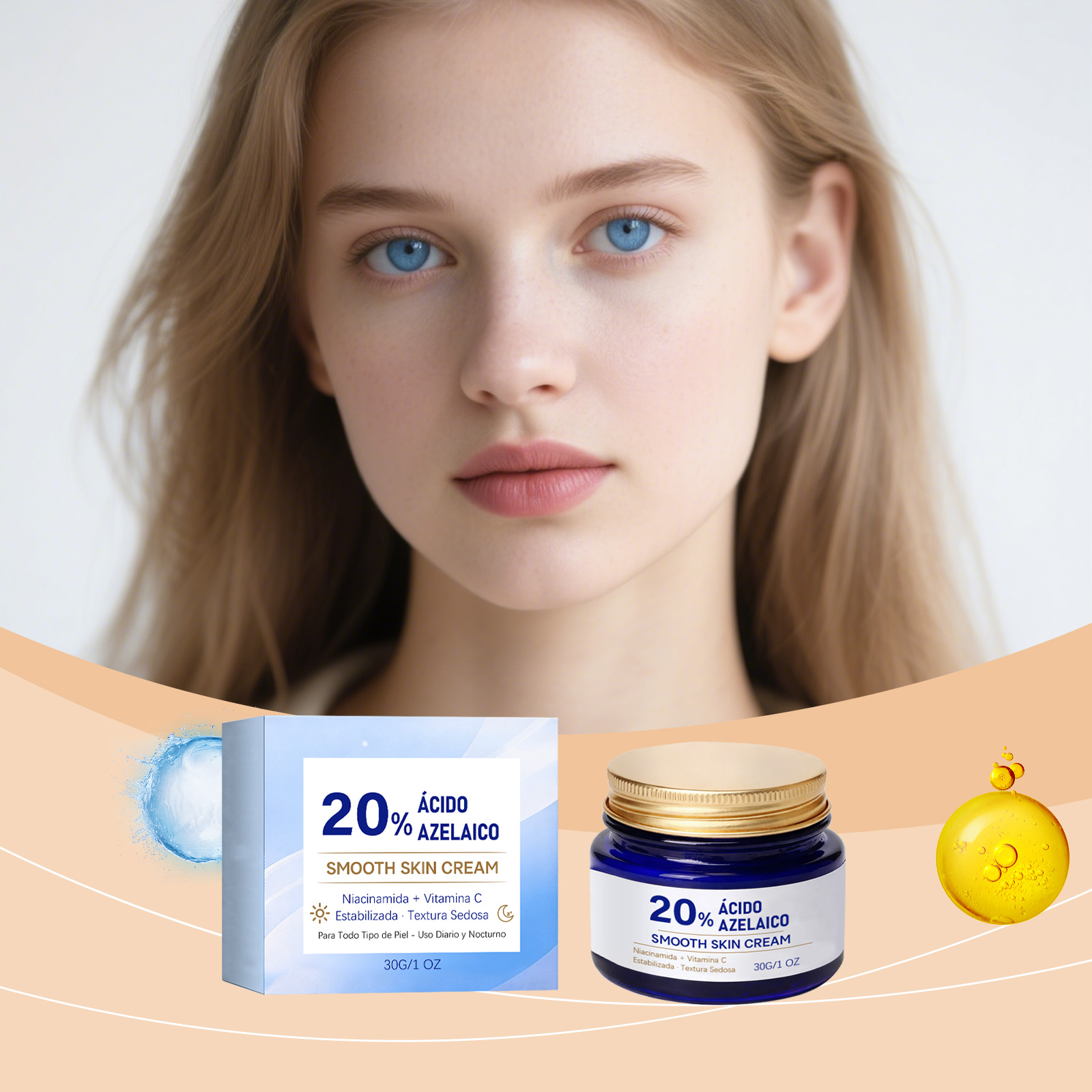 Moisturizing Cream Mild Formula Gentle Skin Care Light Texture Fast Absorption Daily Facial Soft Protection