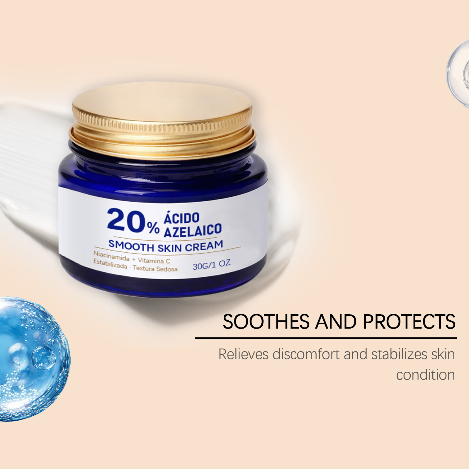 Moisturizing Cream Mild Formula Gentle Skin Care Light Texture Fast Absorption Daily Facial Soft Protection