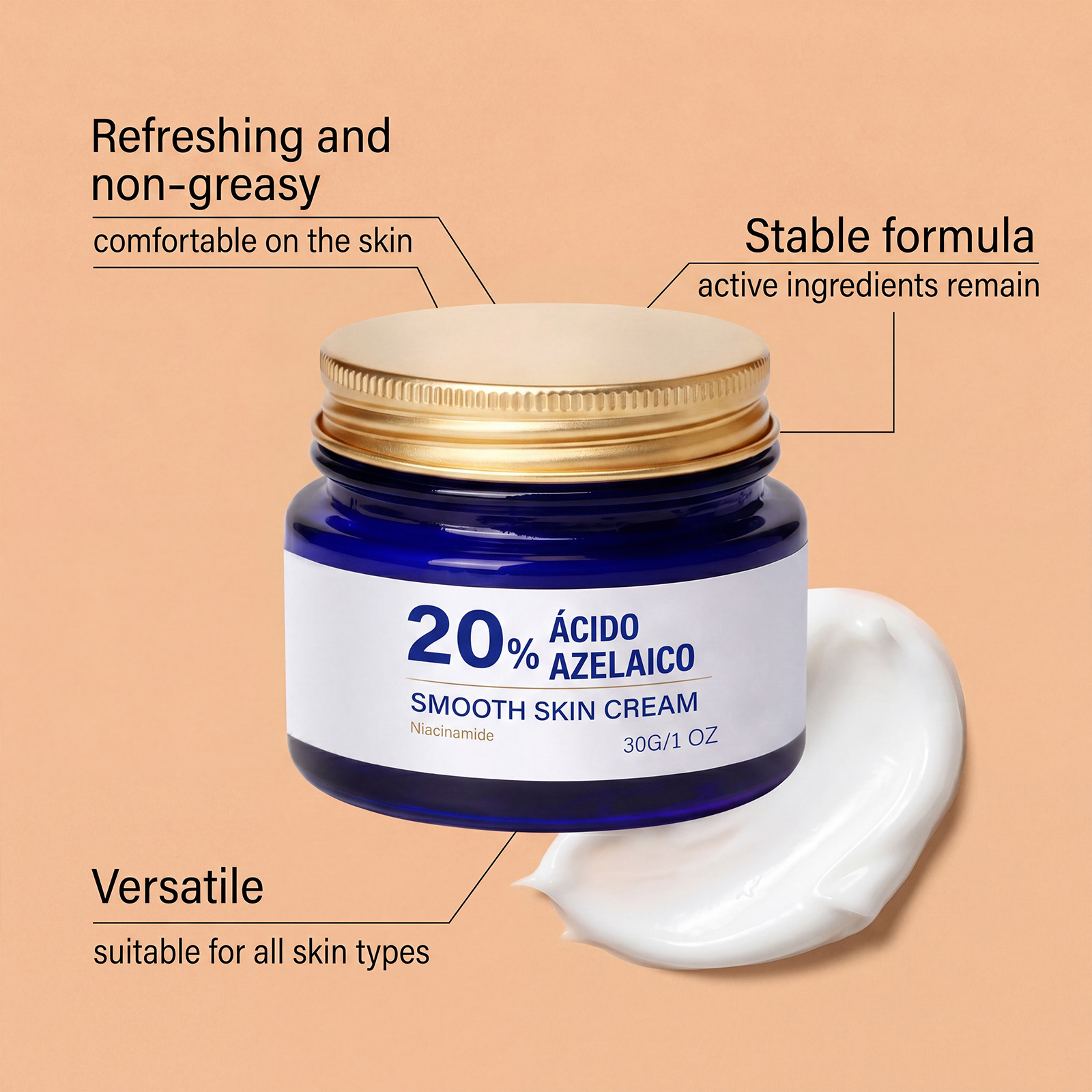 Moisturizing Cream Mild Formula Gentle Skin Care Light Texture Fast Absorption Daily Facial Soft Protection