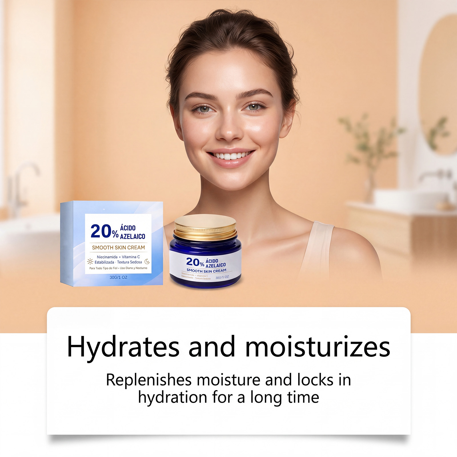 Moisturizing Cream Mild Formula Gentle Skin Care Light Texture Fast Absorption Daily Facial Soft Protection