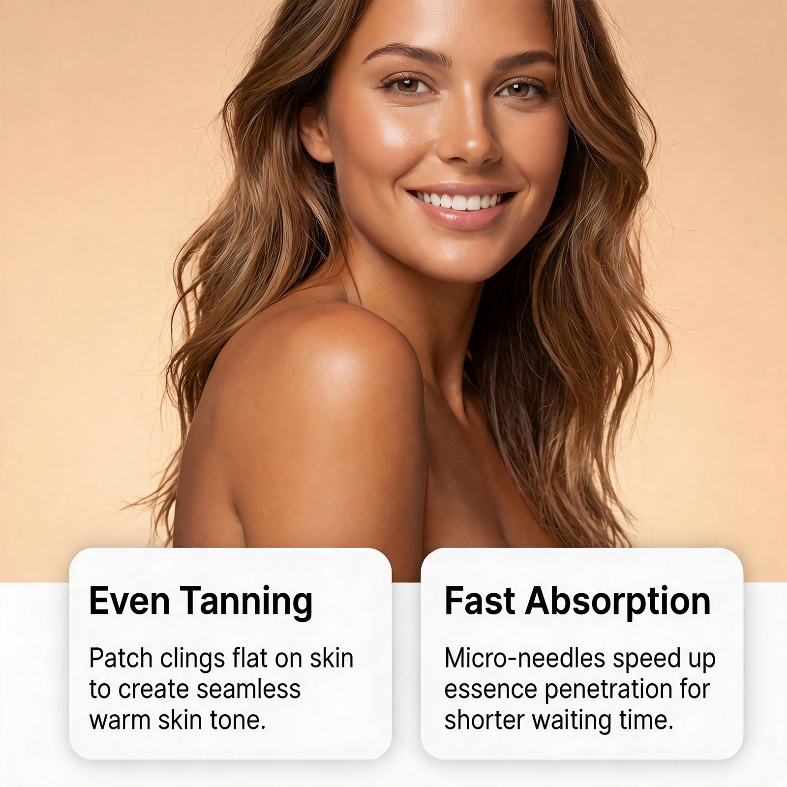 Tanning Patch Thin Close Breathable Moist Summer Outside Beach Sunfree Create Natural Bronze Skin Tone