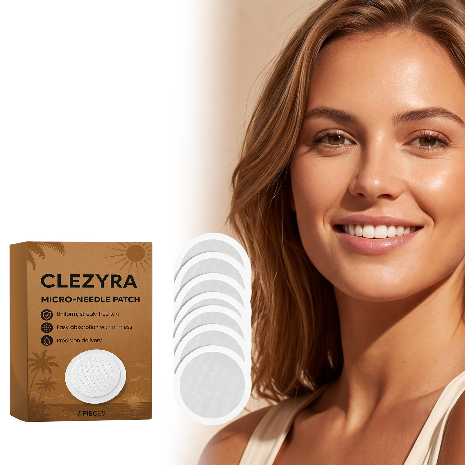 Tanning Patch Thin Close Breathable Moist Summer Outside Beach Sunfree Create Natural Bronze Skin Tone