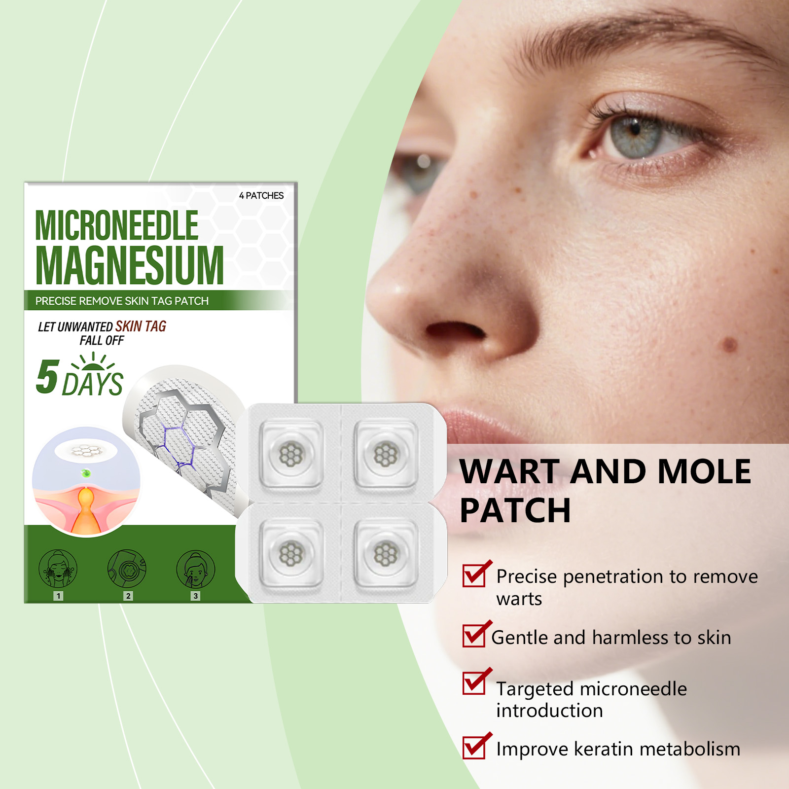 Cleaning Beauty Patch Mild Gentle Clean Moisturize Delicate Skin Body Face External Use Skin Care