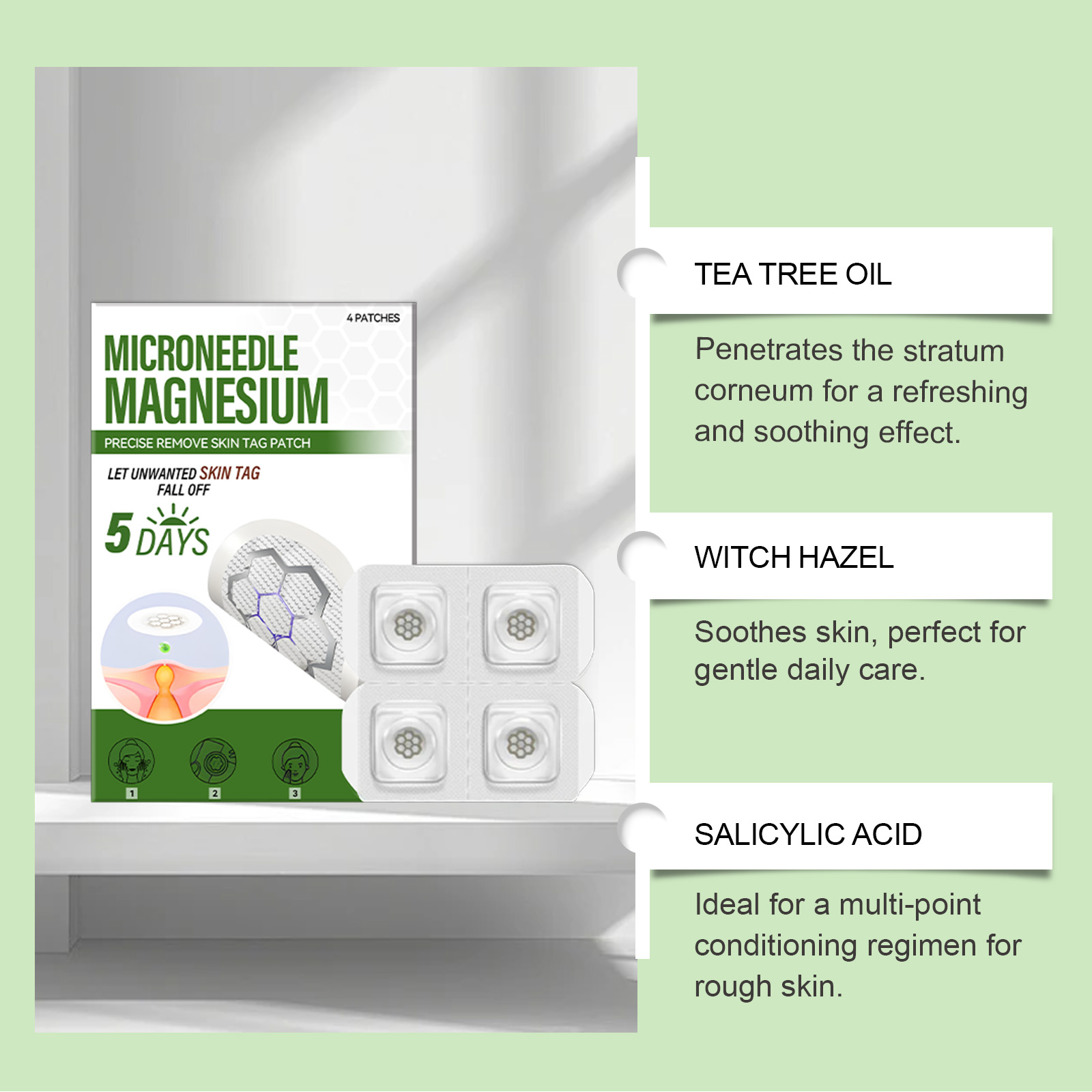 Cleaning Beauty Patch Mild Gentle Clean Moisturize Delicate Skin Body Face External Use Skin Care