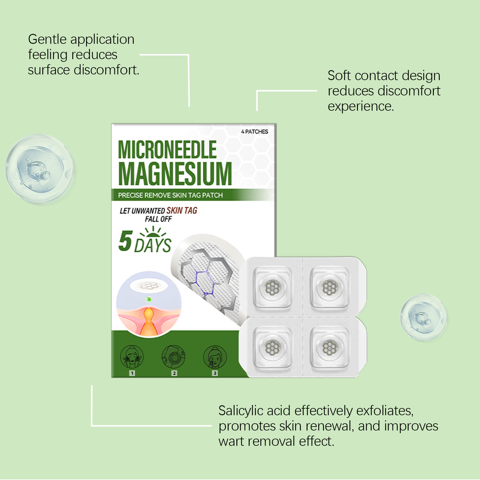 Cleaning Beauty Patch Mild Gentle Clean Moisturize Delicate Skin Body Face External Use Skin Care