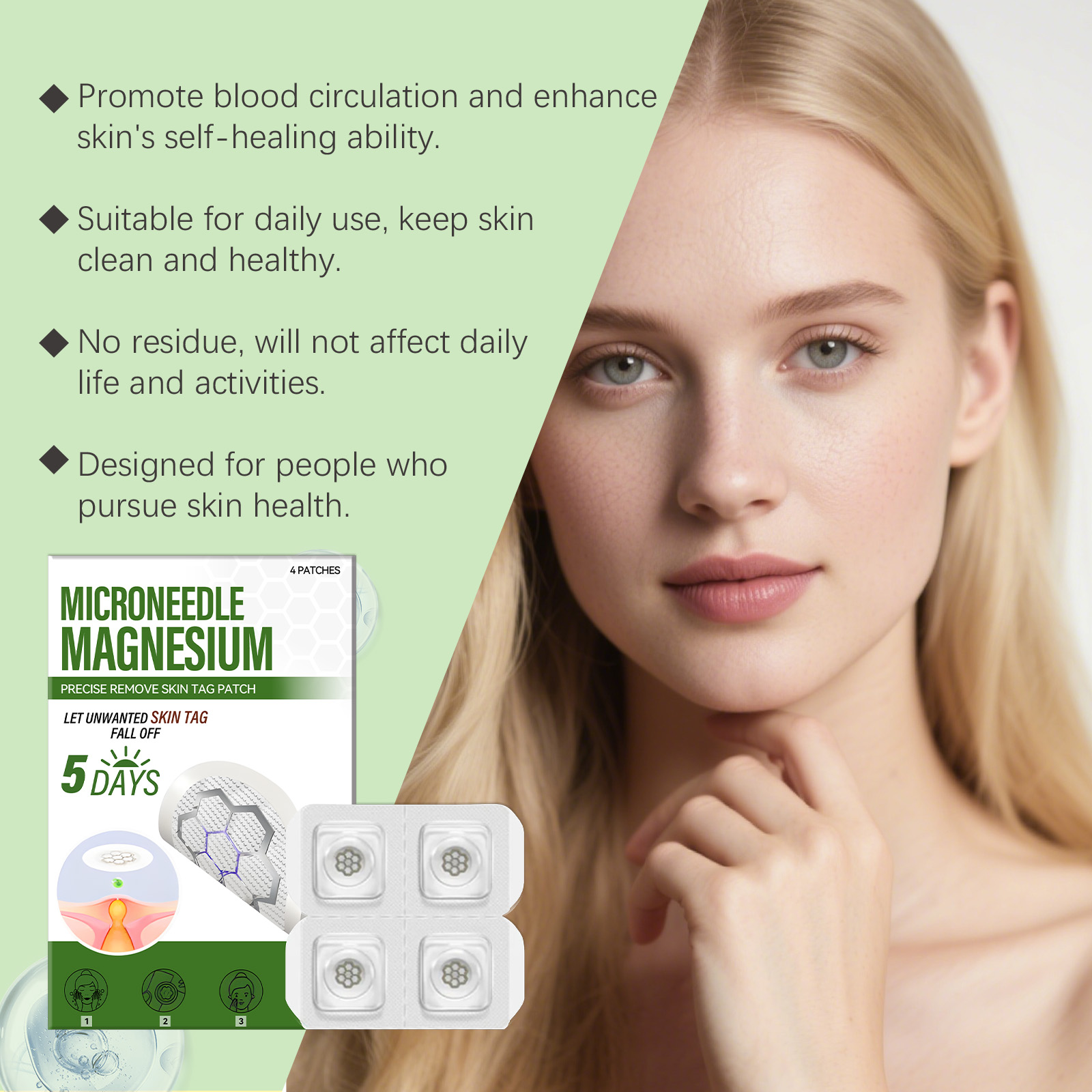Cleaning Beauty Patch Mild Gentle Clean Moisturize Delicate Skin Body Face External Use Skin Care