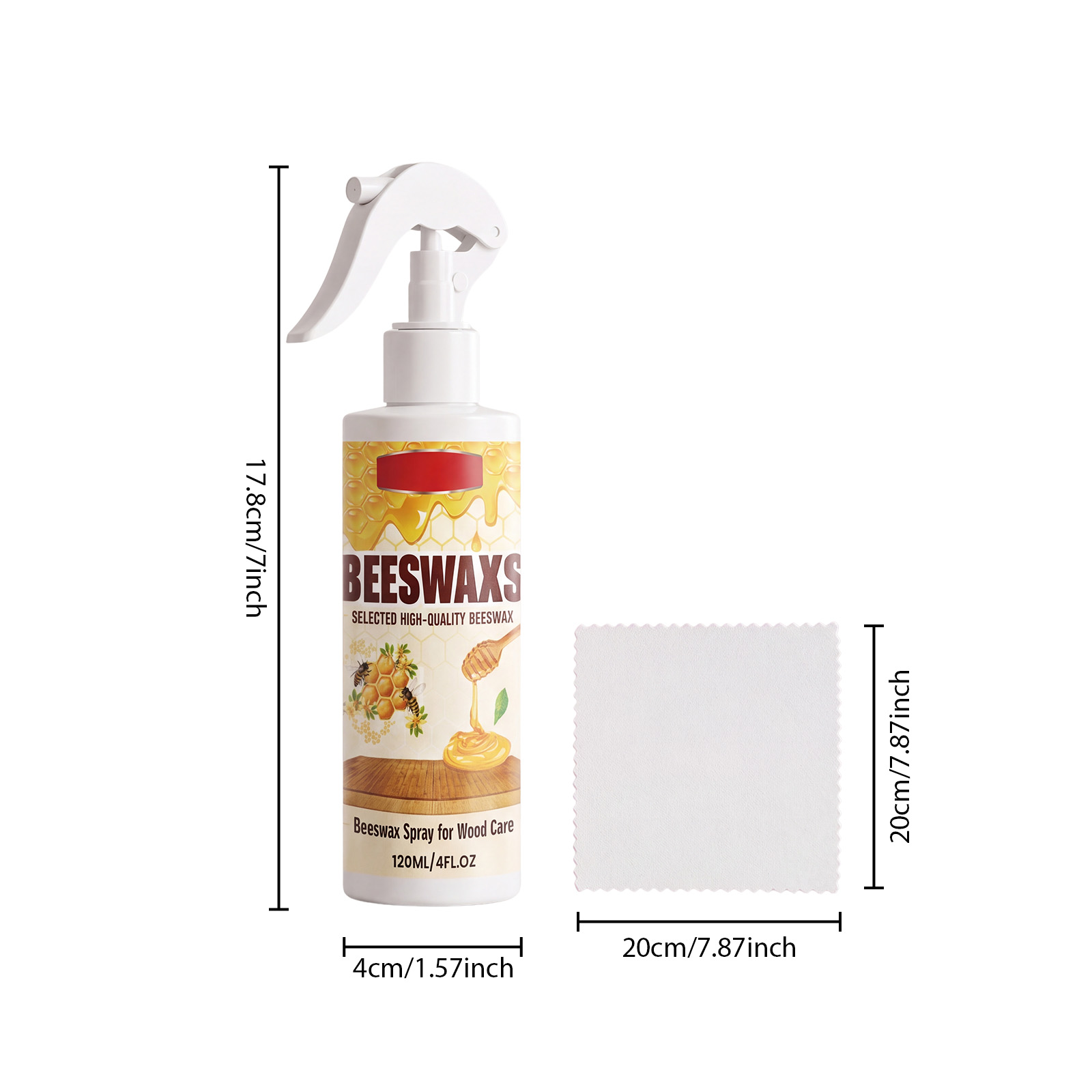 Bee Wax Polishing Spray Wood Furniture Special Polishing Maintenance Agent Mahogany Floor Decontamination Renovation Care Liquid
