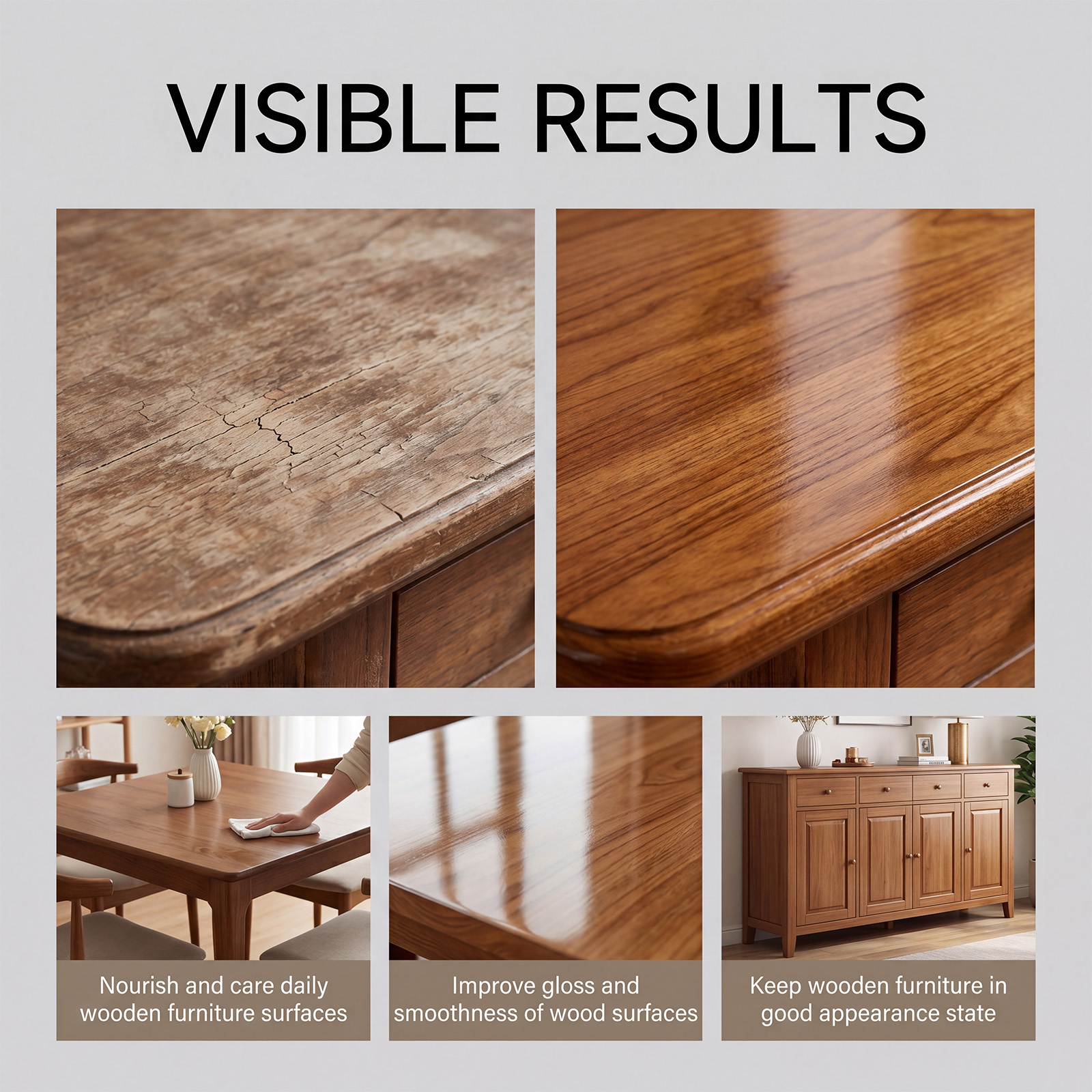 Bee Wax Polishing Spray Wood Furniture Special Polishing Maintenance Agent Mahogany Floor Decontamination Renovation Care Liquid