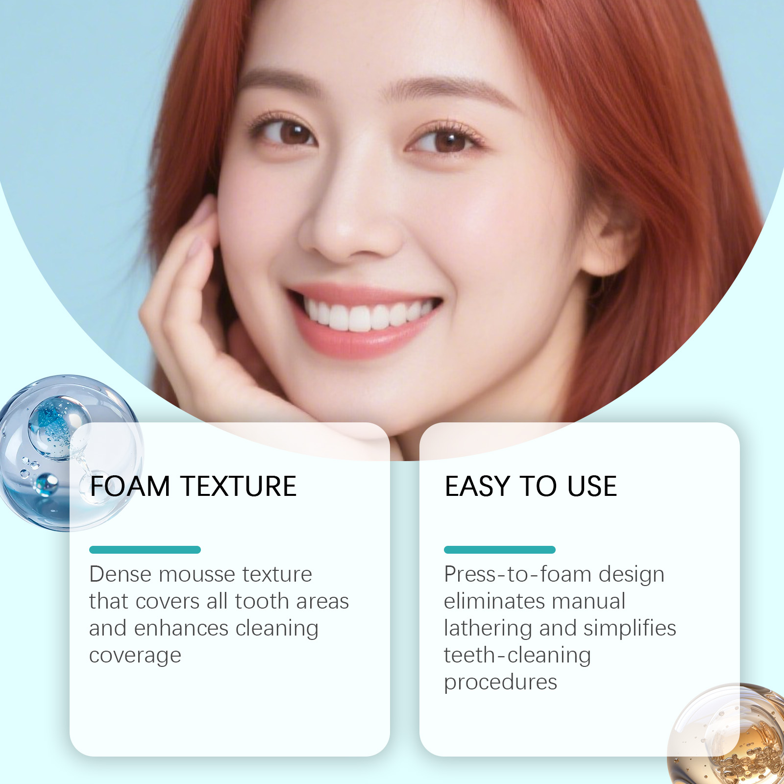 Teeth Cleansing Foam Toothpaste Brighten Teeth Clean Mousse Oral Fresh Breath Gum Care Toothpaste