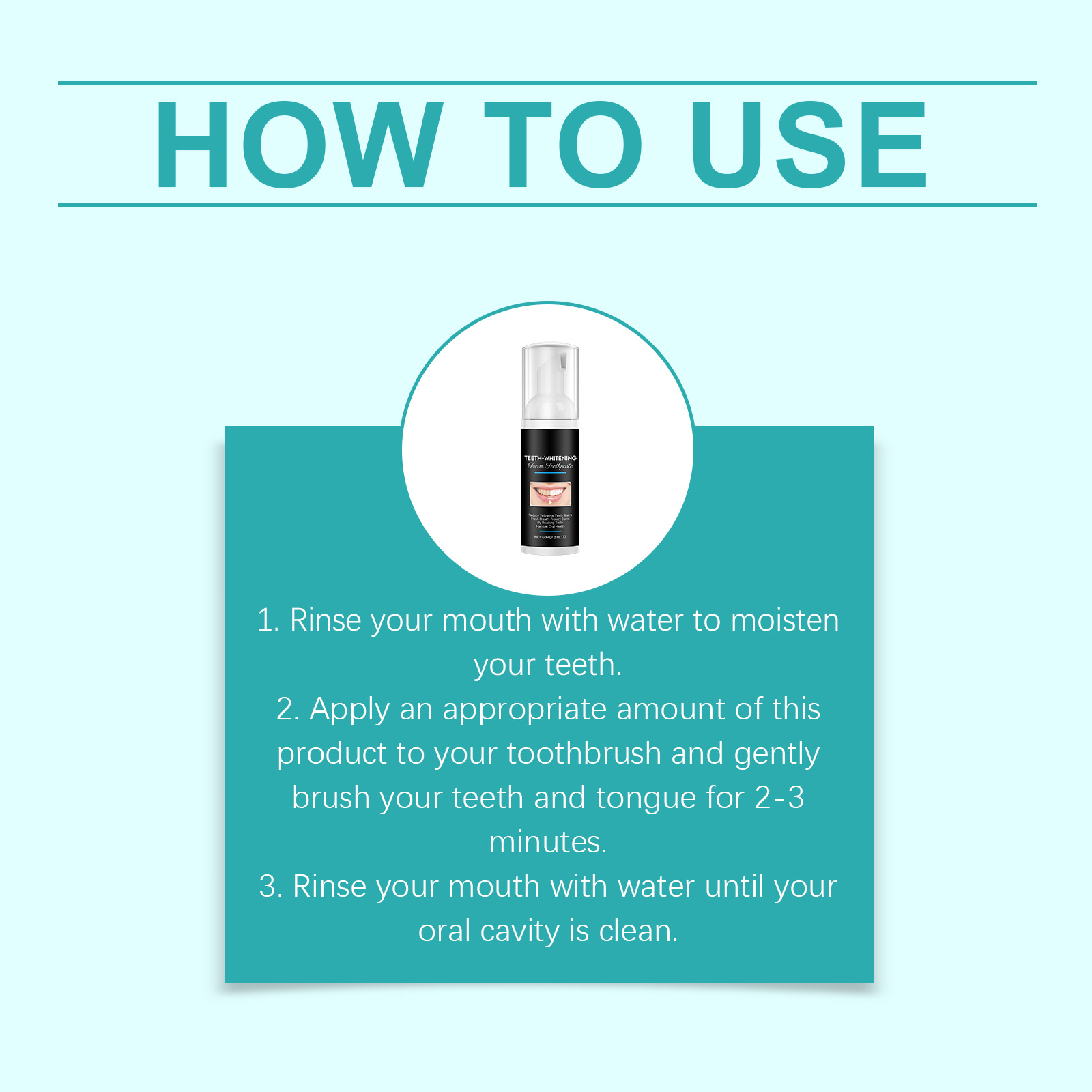 Teeth Cleansing Foam Toothpaste Brighten Teeth Clean Mousse Oral Fresh Breath Gum Care Toothpaste