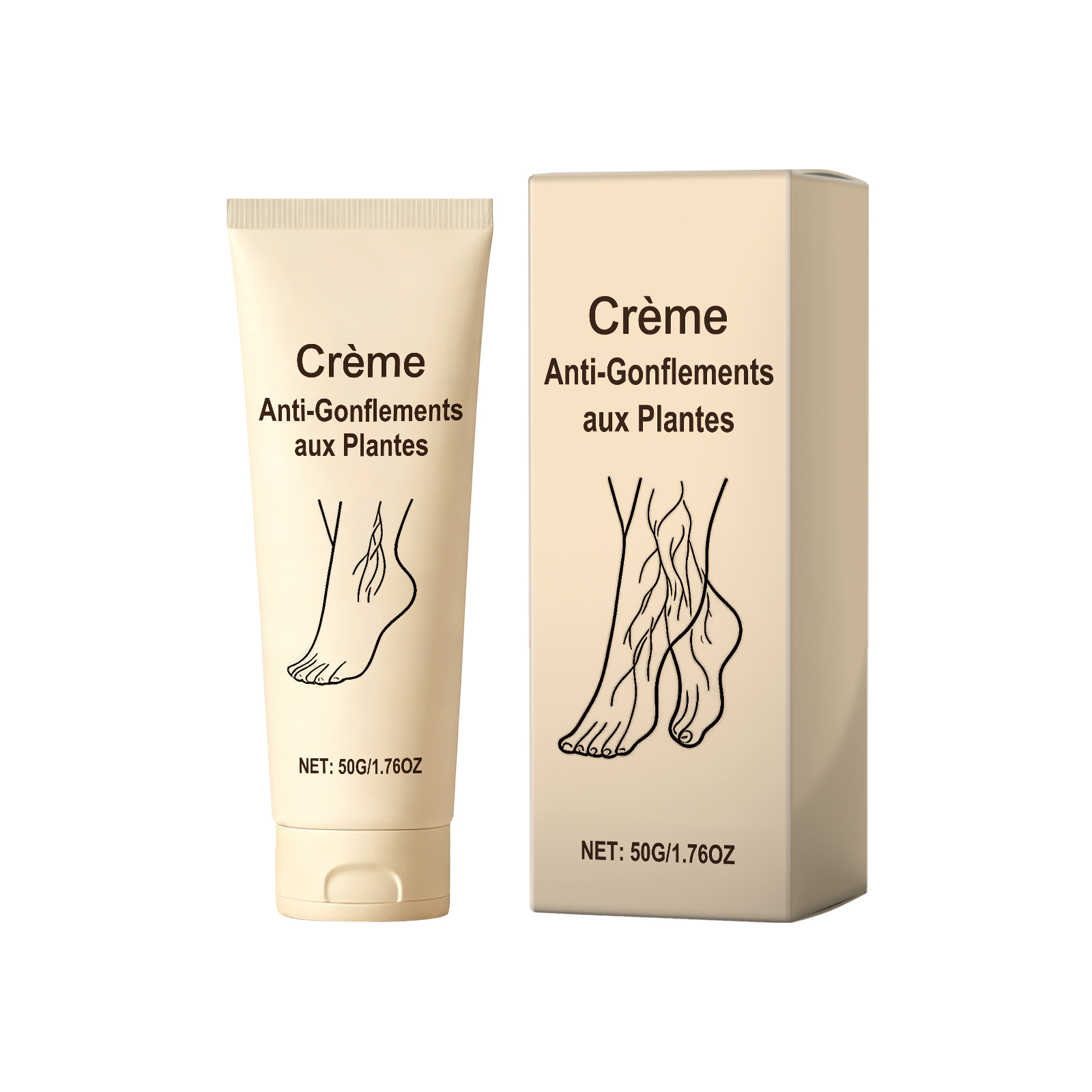 Leg Care Cream Mild Ingredients Nourish Leg Skin Comfort Daily Massage Smear Care