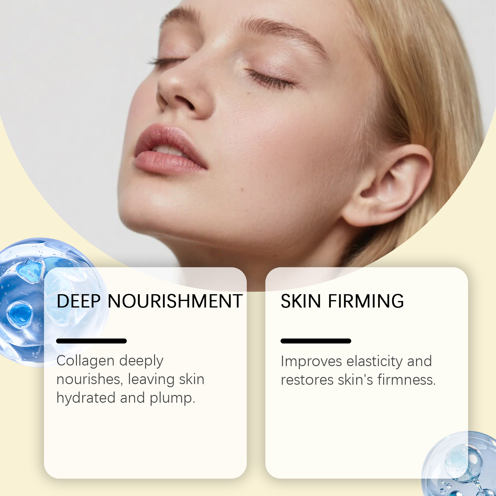 Collagen Hydrating Facial Mask Nourishes Skin Locks Moisture Softens Brightens Complexion