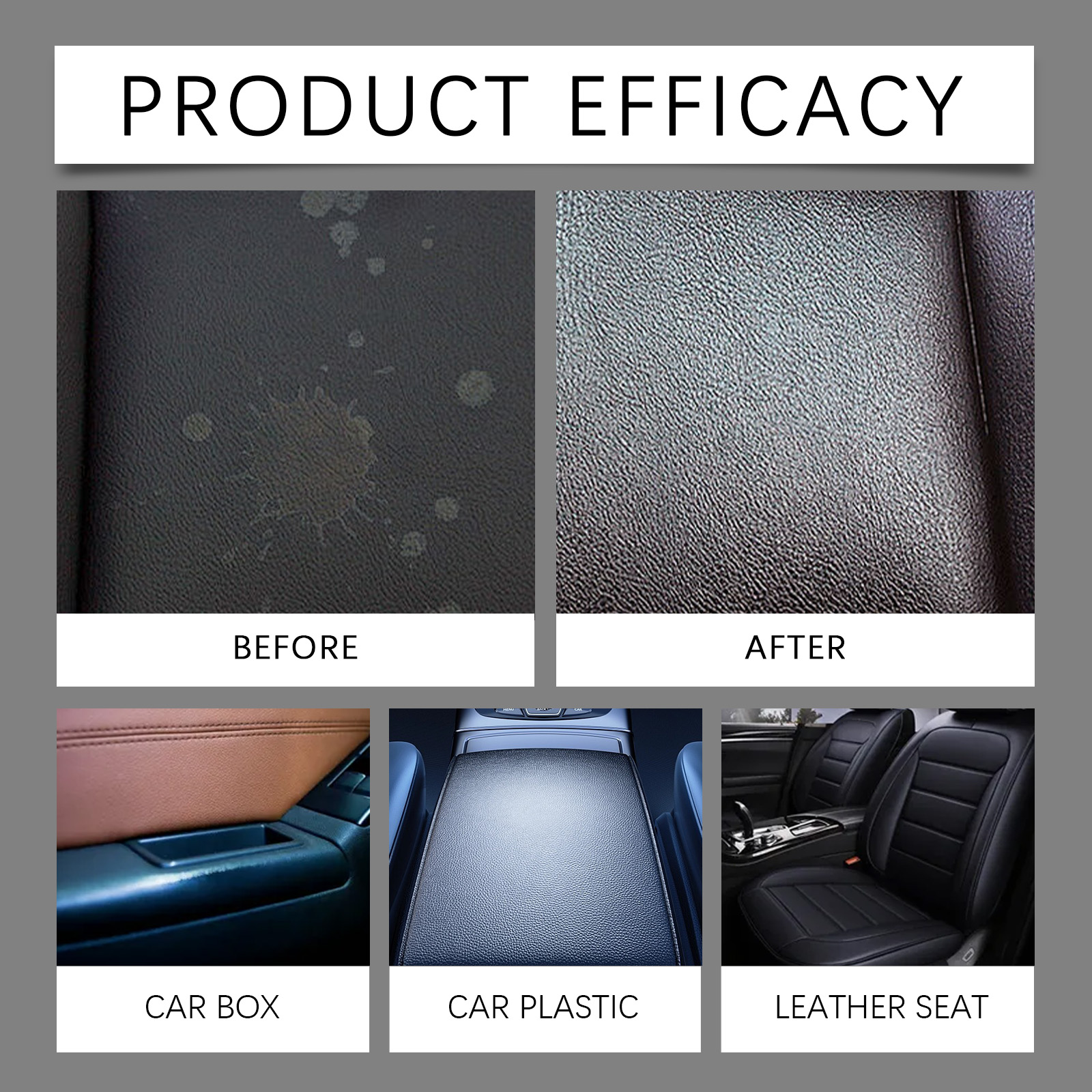 Car Interior Leather Cleaning Paste Vehicle Interior Maintenance Leather Decontamination Stain Removal Ointment