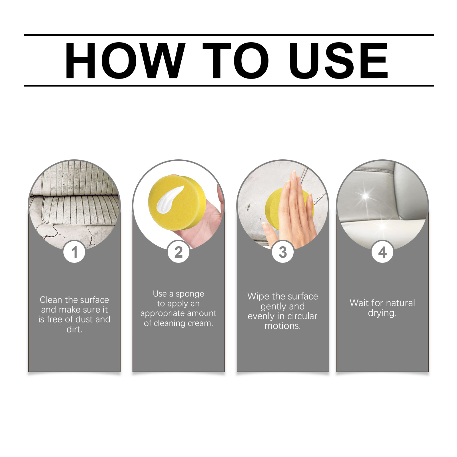 Car Interior Leather Cleaning Paste Vehicle Interior Maintenance Leather Decontamination Stain Removal Ointment