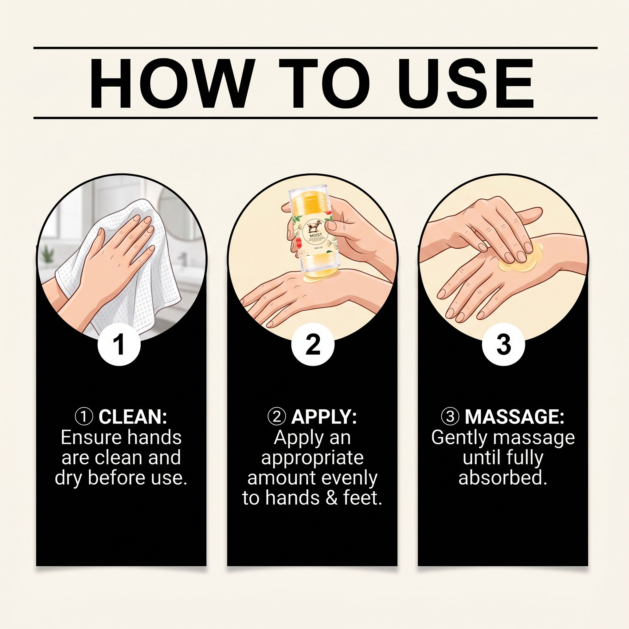 Moisturizing Hand Foot Stick Daily Smearing Dry Skin Hydrating Nourishing Refreshing Comfortable Portable Care Rod