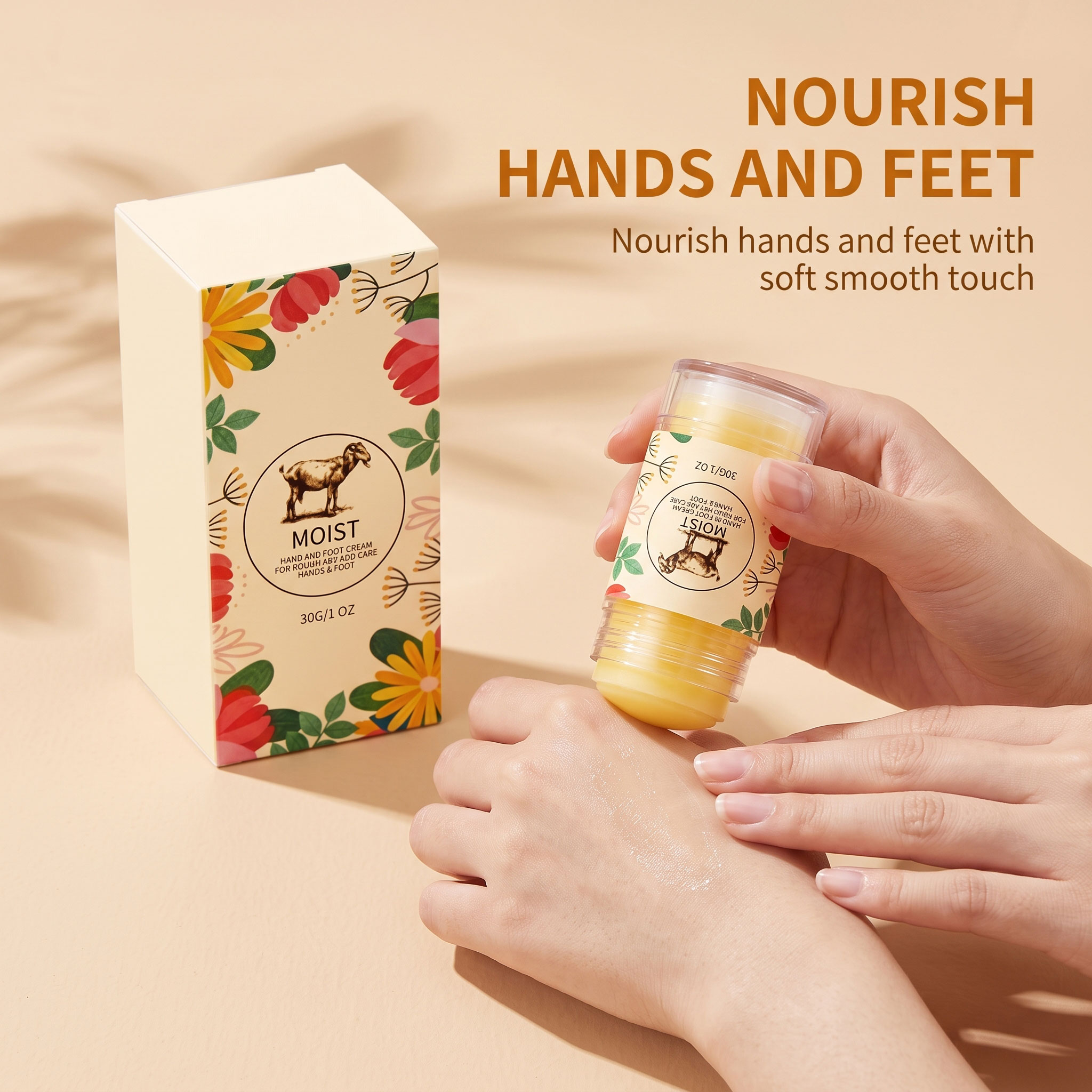 Moisturizing Hand Foot Stick Daily Smearing Dry Skin Hydrating Nourishing Refreshing Comfortable Portable Care Rod