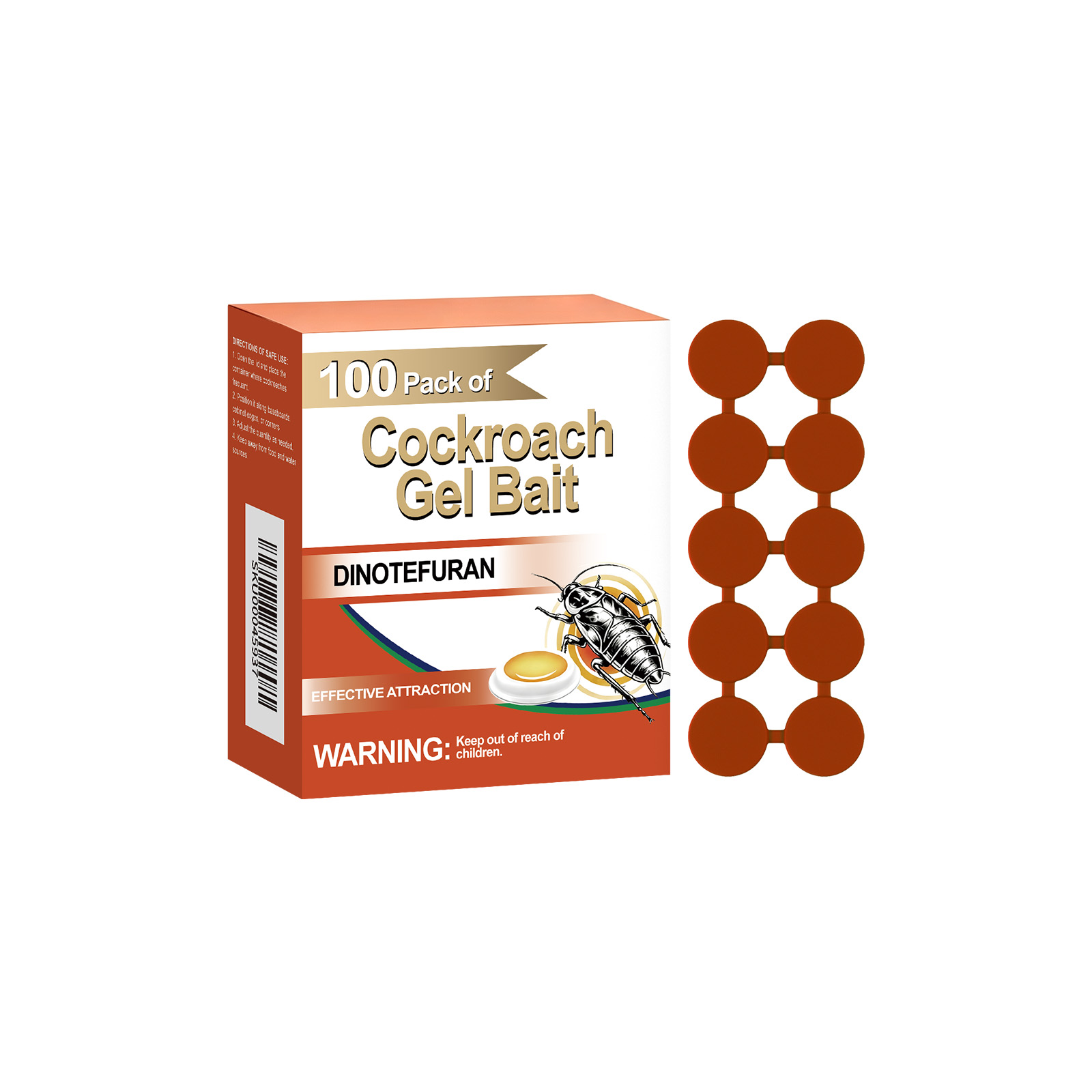 Cockroach Gel Bait Insecticidal Sticky Trap Kitchen Toilet Corner Gap Multi Place Disinfection Cleaning Supply