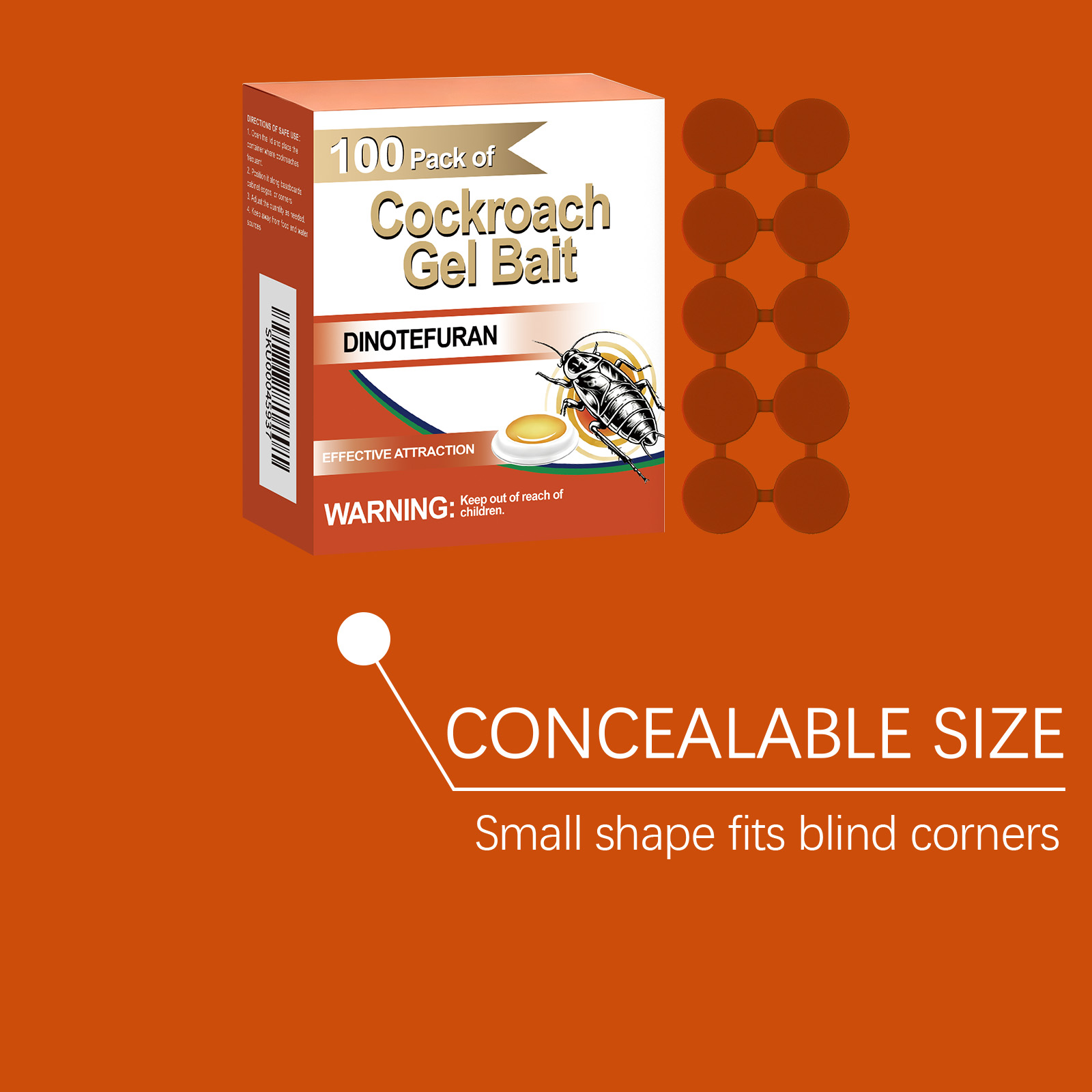 Cockroach Gel Bait Insecticidal Sticky Trap Kitchen Toilet Corner Gap Multi Place Disinfection Cleaning Supply