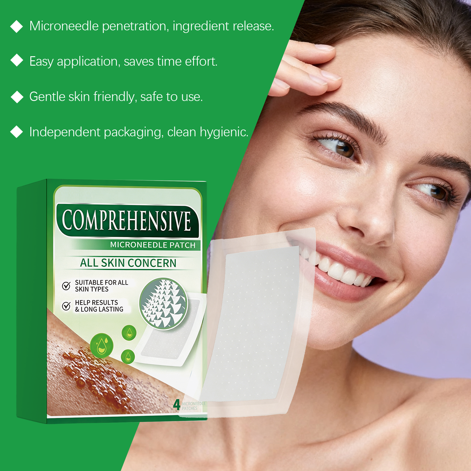 Skin Care Patch Thin Close Breathable Mild Nourish Moist Convenient Body Skin Daily Care