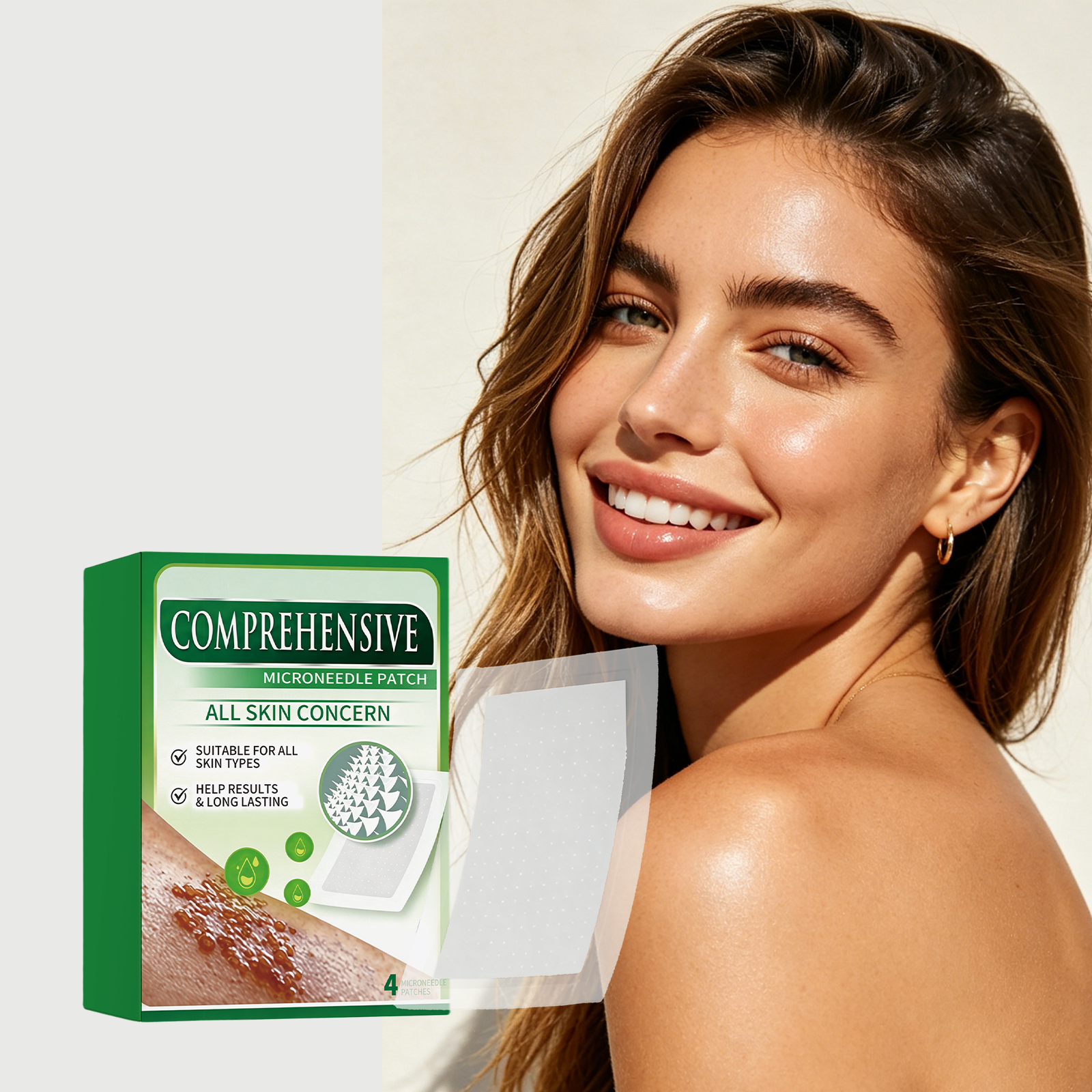 Skin Care Patch Thin Close Breathable Mild Nourish Moist Convenient Body Skin Daily Care