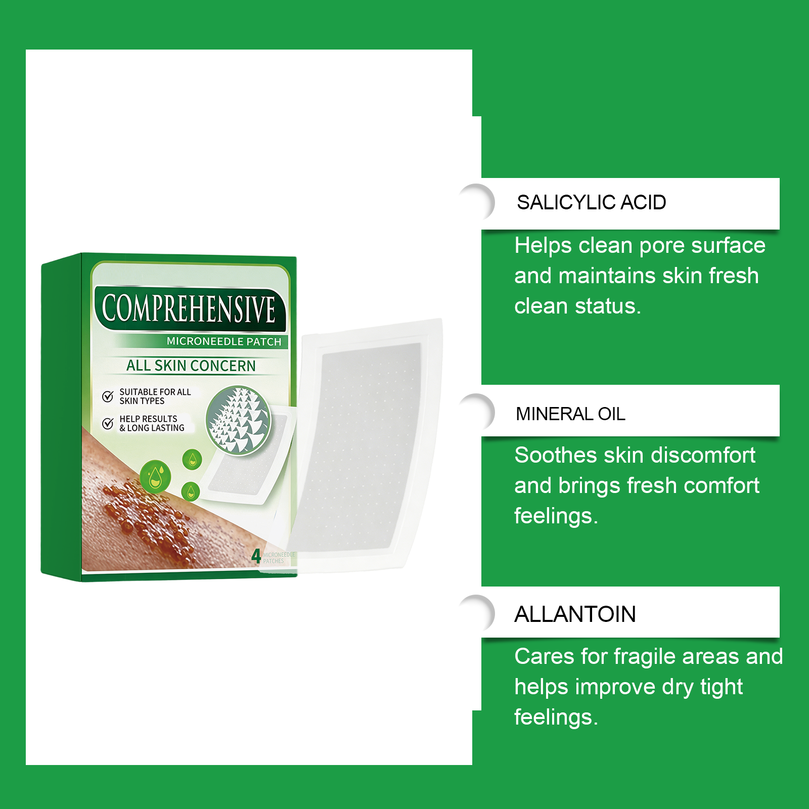 Skin Care Patch Thin Close Breathable Mild Nourish Moist Convenient Body Skin Daily Care