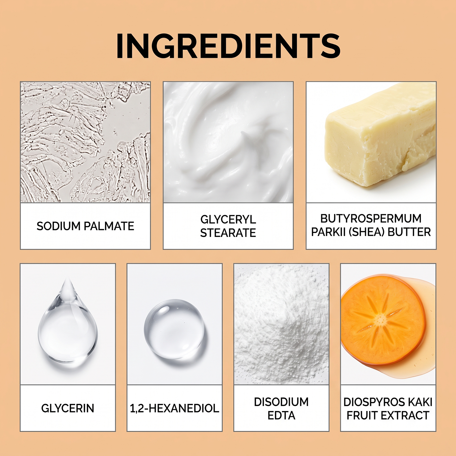 Persimmon Soap Mild Formula Gentle Cleansing Body Care Delicate Bath Dense Foam Skin Daily Use
