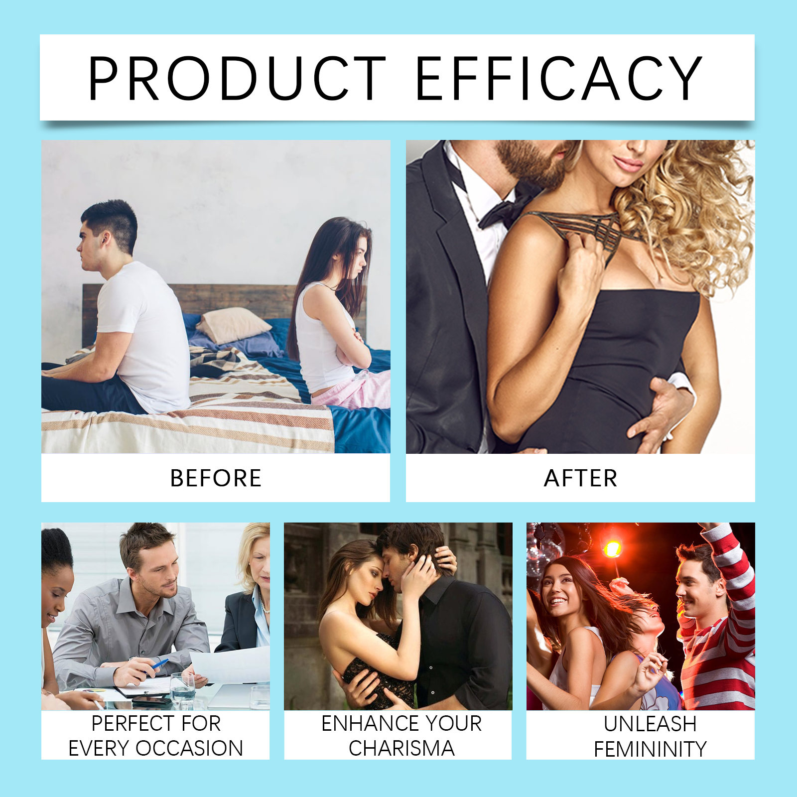 Cologne Blue Perfume Natural Light Fragrance Fresh Scent Charming Amber Longlast Elegant Couple Dating