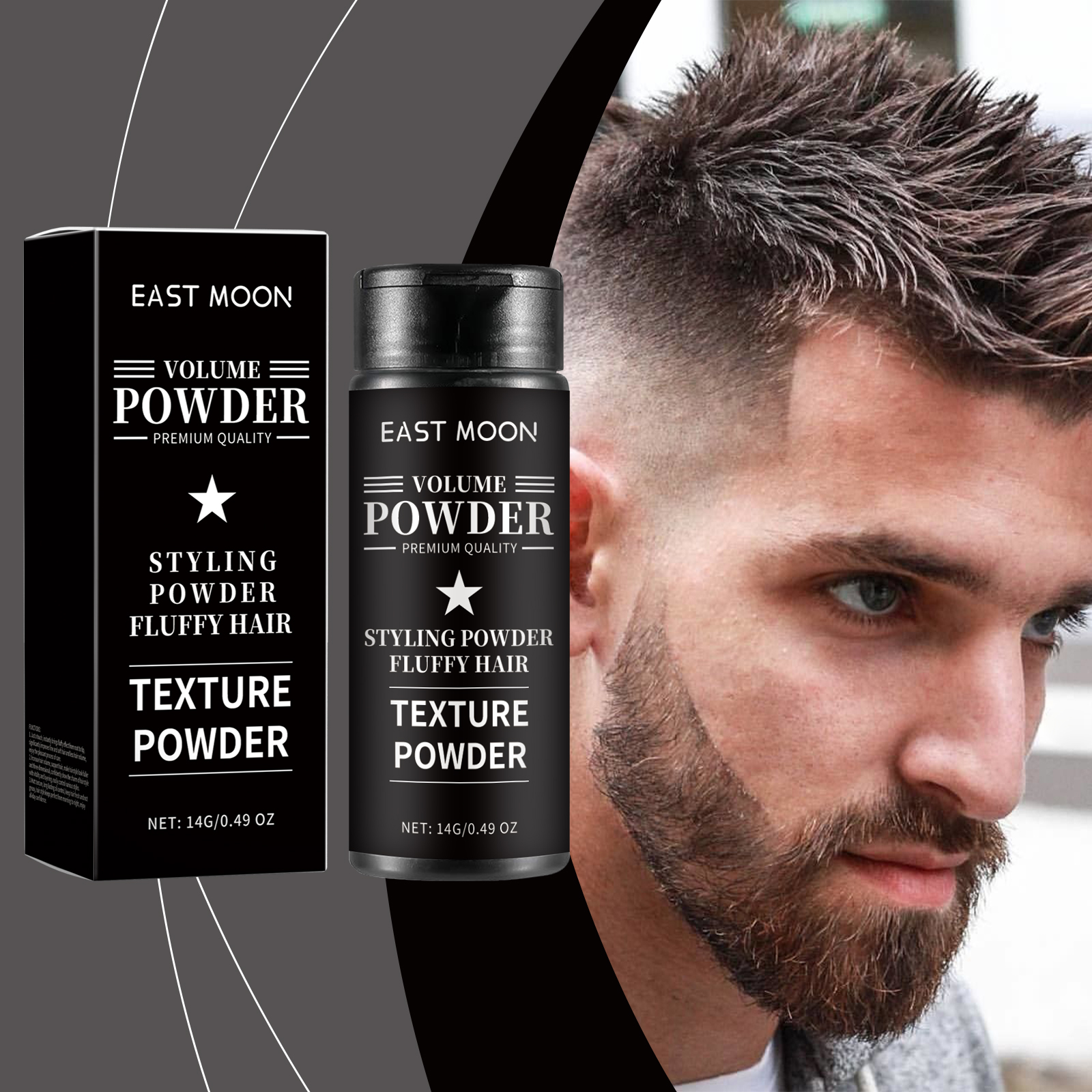 Hair Styling Powder Boosts Curls Holds Shape Smooths Frizz Adds Natural Shine Non Greasy For All Hair Types