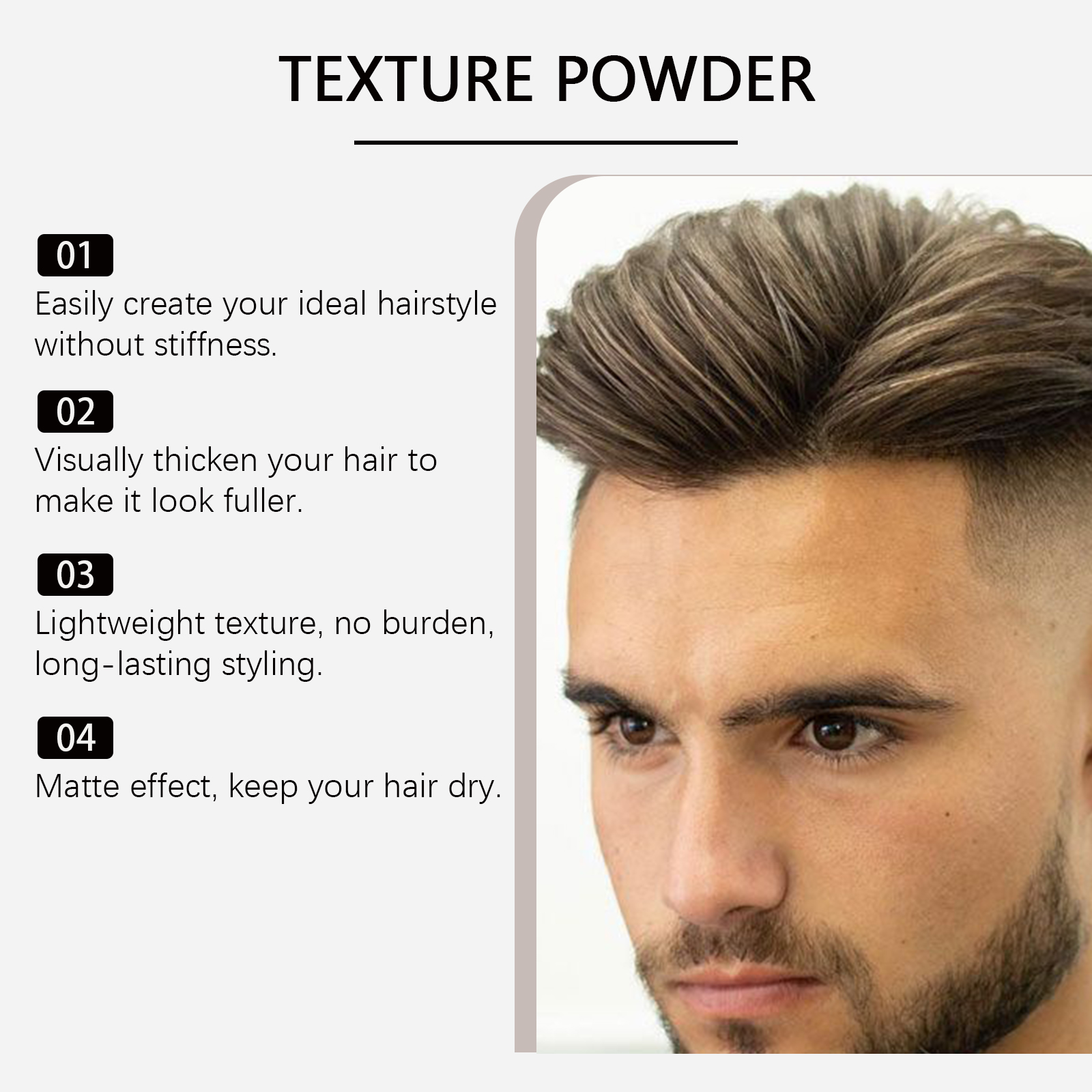 Hair Styling Powder Boosts Curls Holds Shape Smooths Frizz Adds Natural Shine Non Greasy For All Hair Types